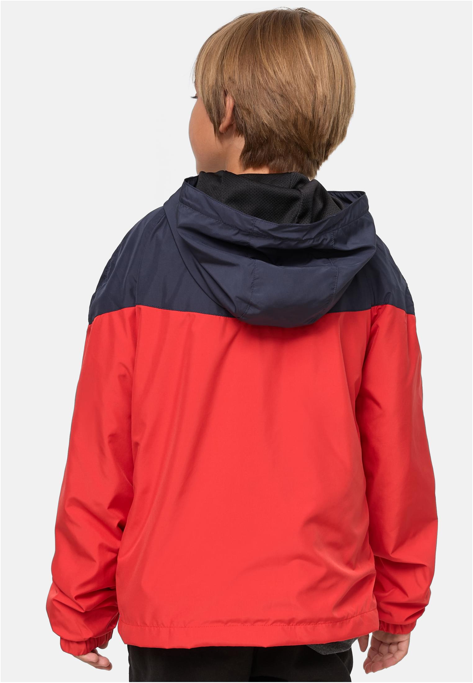 Boys 2-Tone Tech Windrunner | navy/red