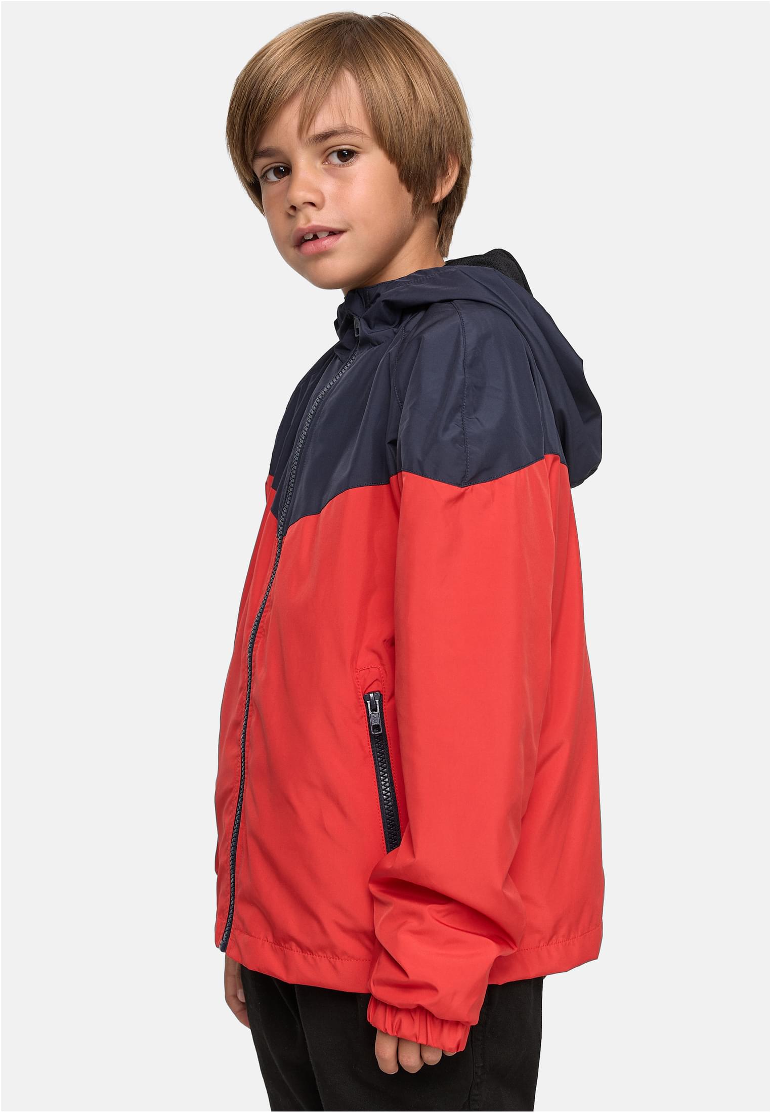 Boys 2-Tone Tech Windrunner | navy/red