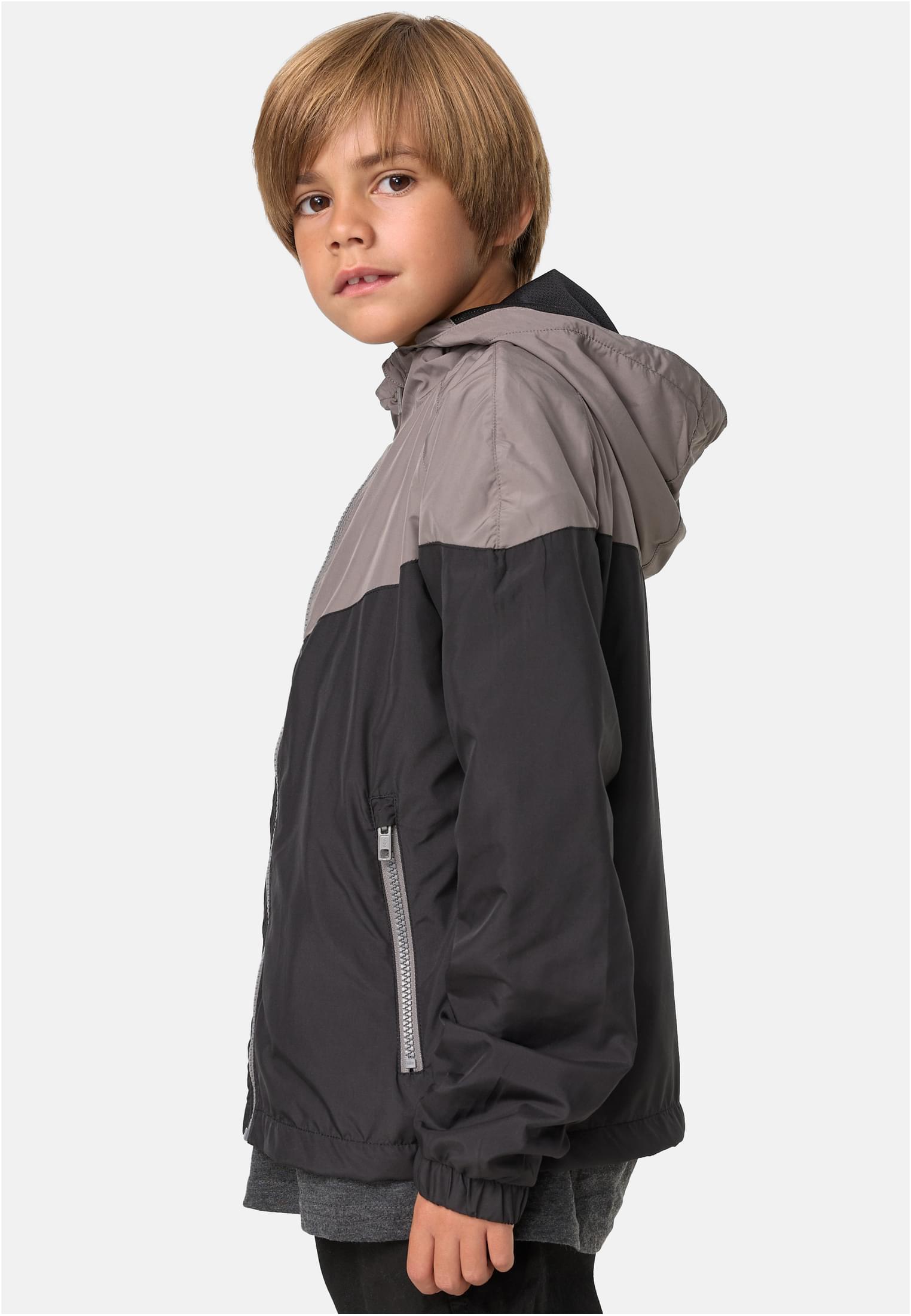 Boys 2-Tone Tech Windrunner | asphalt/black