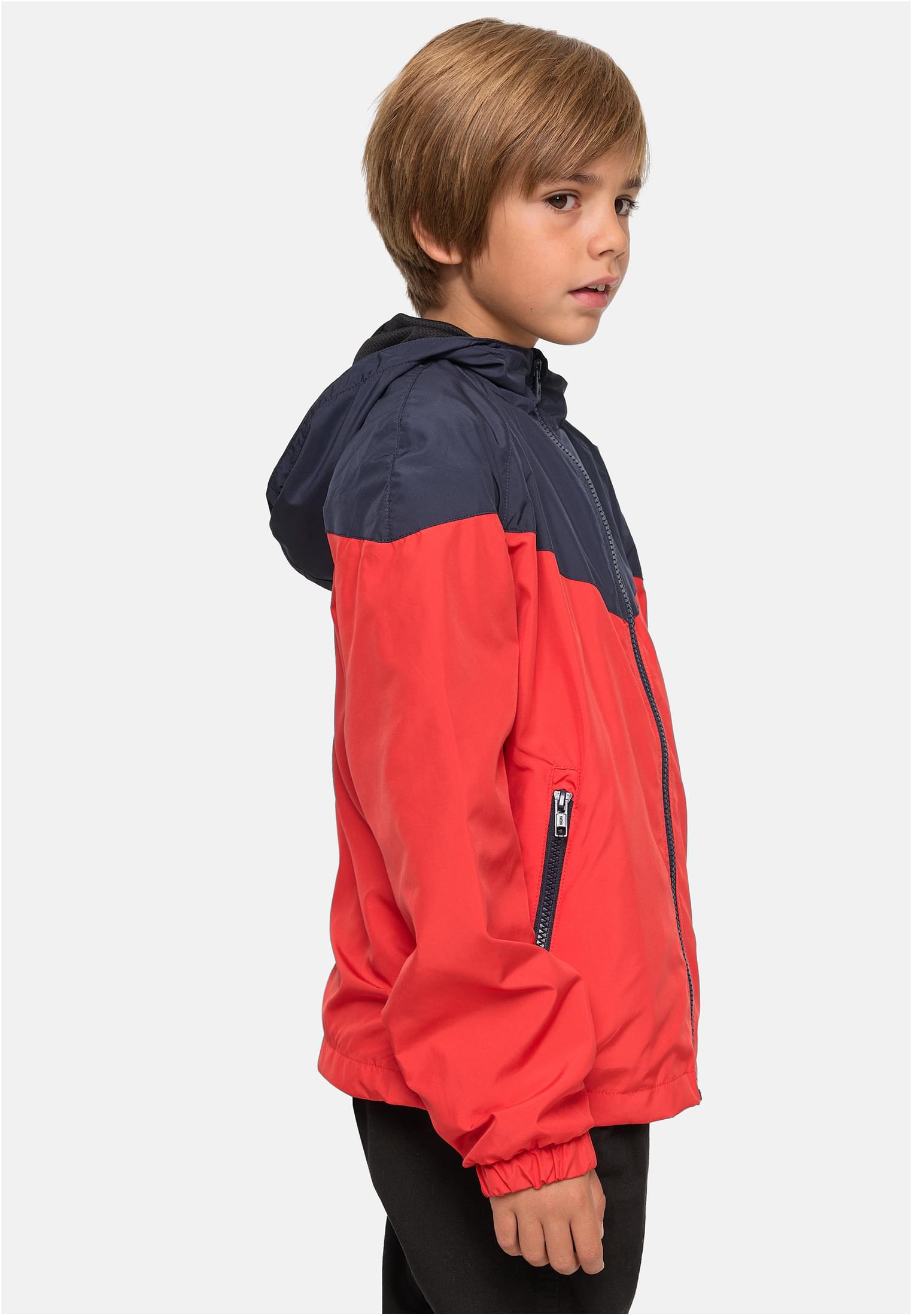 Boys 2-Tone Tech Windrunner | navy/red