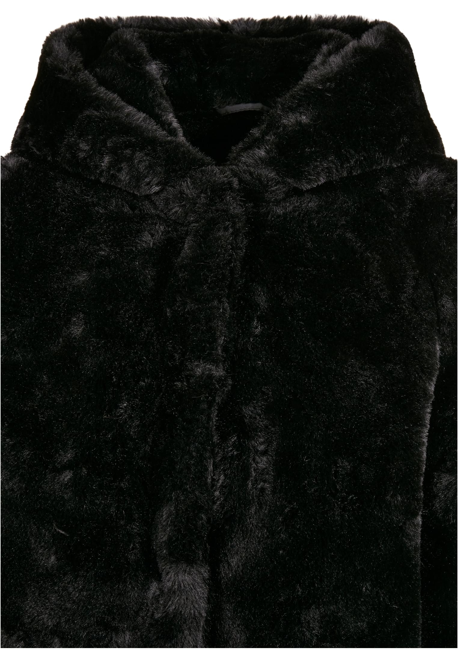 Girls Hooded Teddy Coat | black