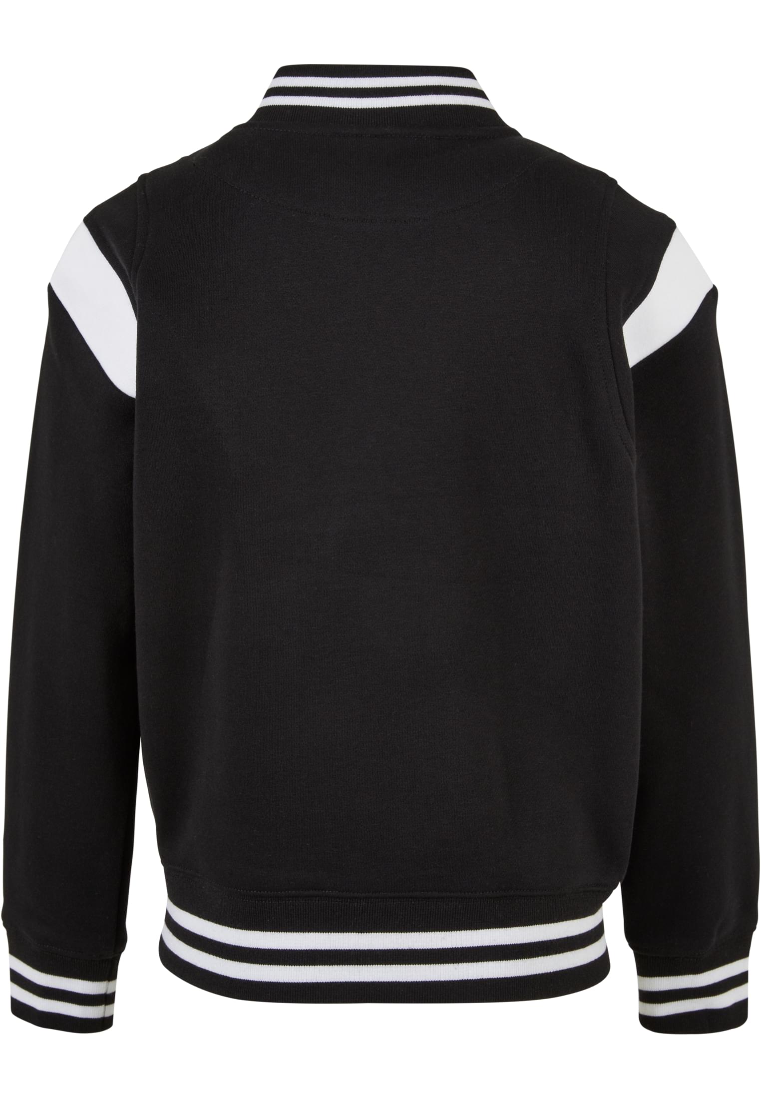 Boys Inset College Sweat Jacket | black/white