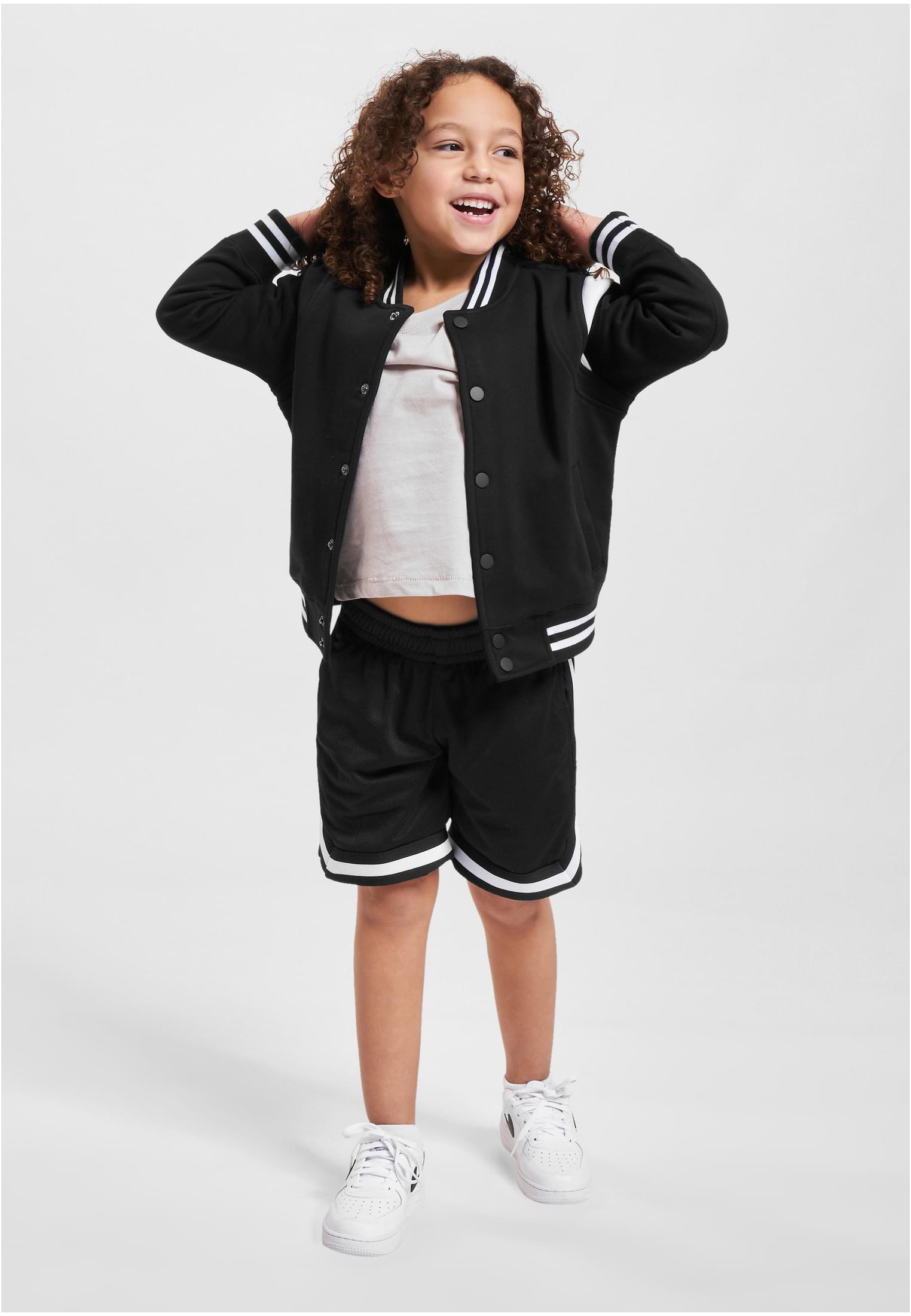 Boys Stripes Mesh Shorts | black