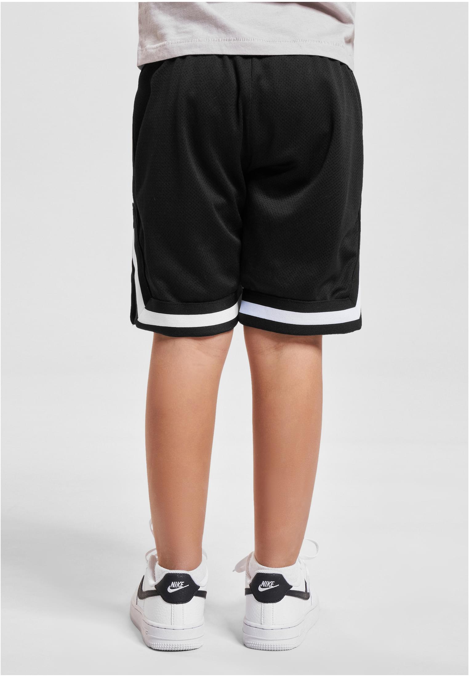 Boys Stripes Mesh Shorts | black