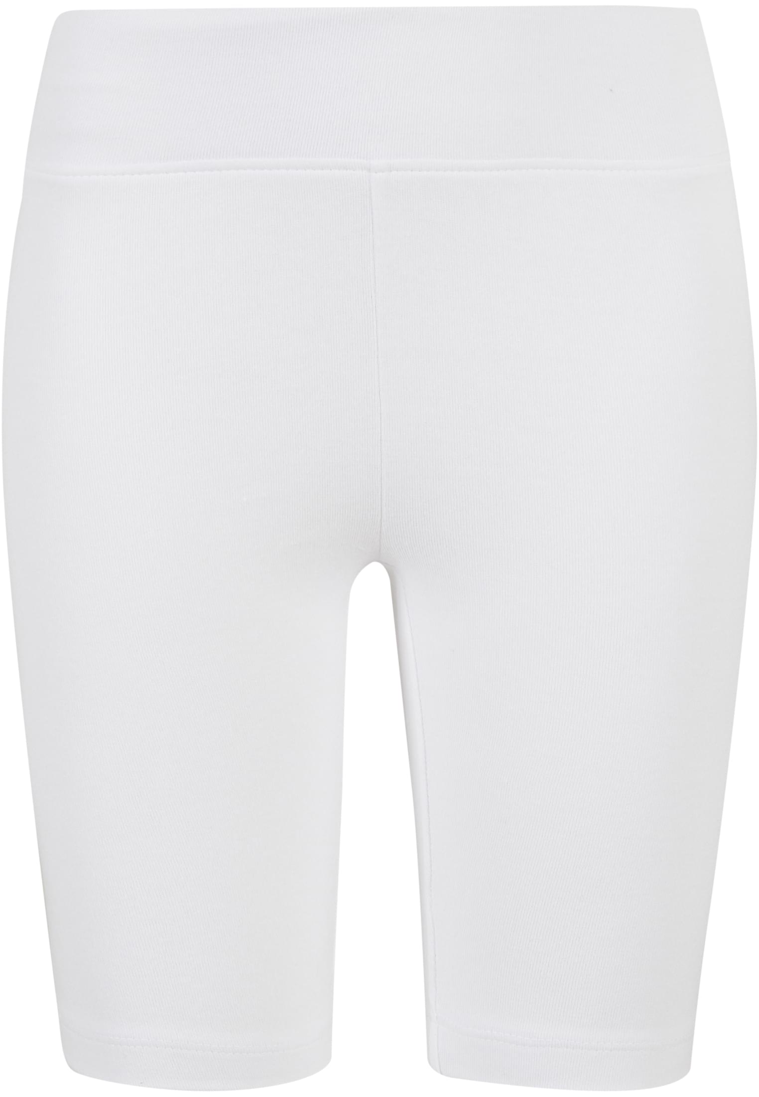 Girls High Waist Cycle Shorts | white