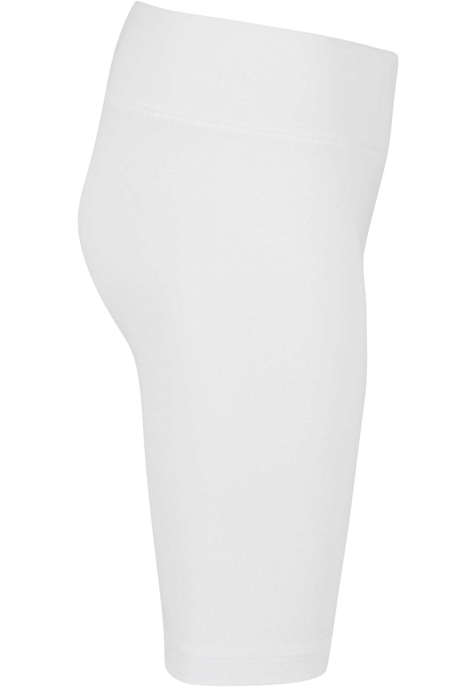 Girls High Waist Cycle Shorts | white