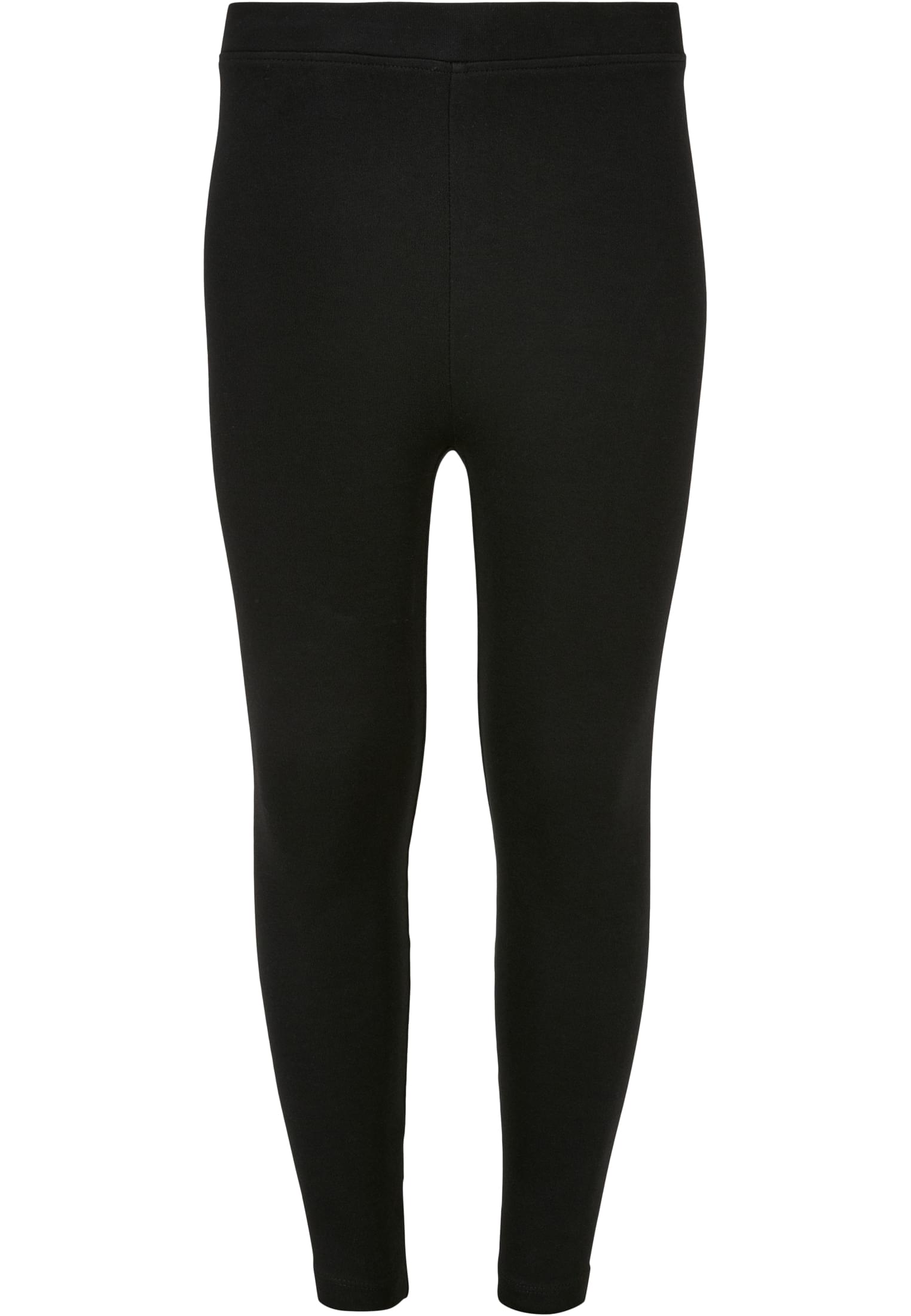 Girls High Waist Jersey Leggings | black