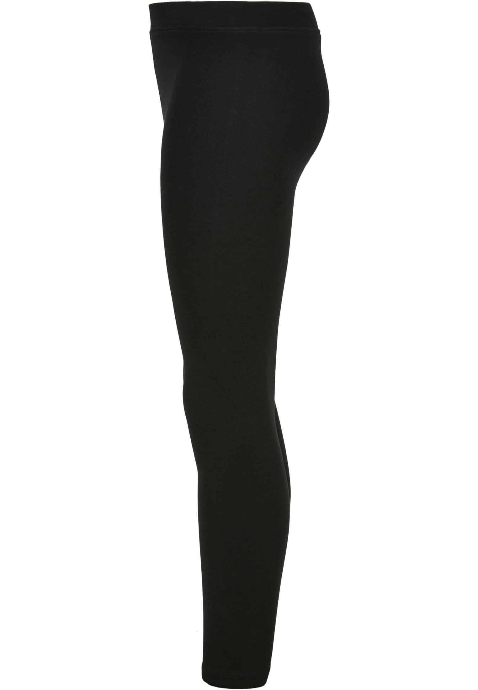 Girls High Waist Jersey Leggings | black