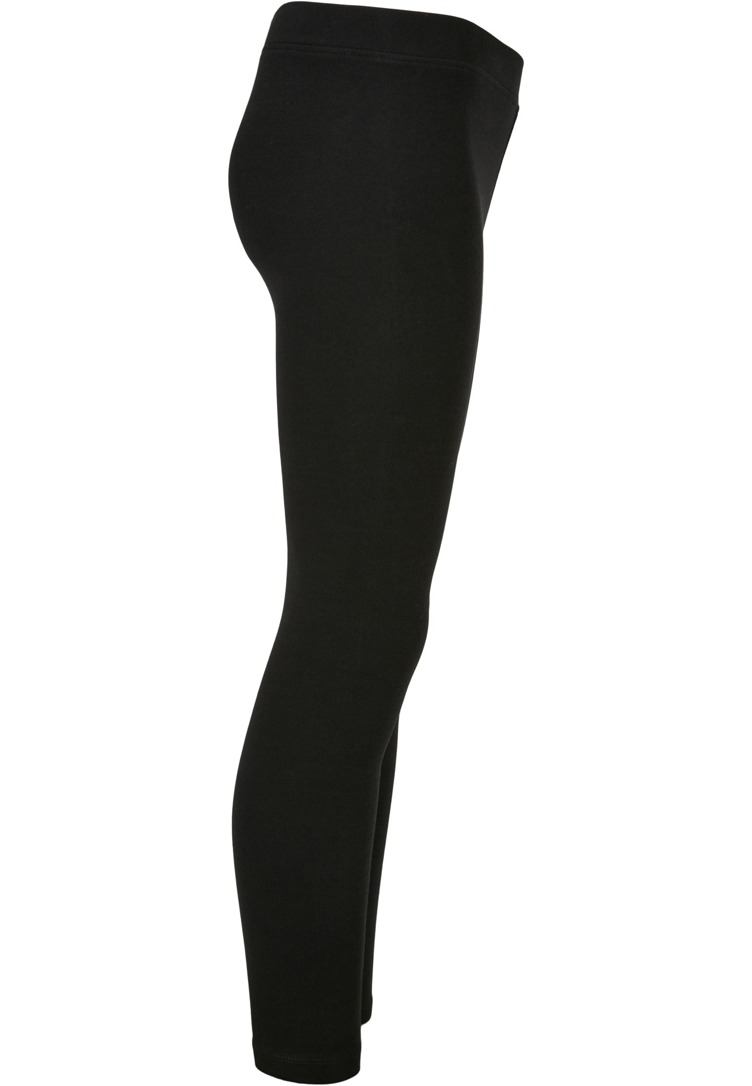 Girls High Waist Jersey Leggings | black