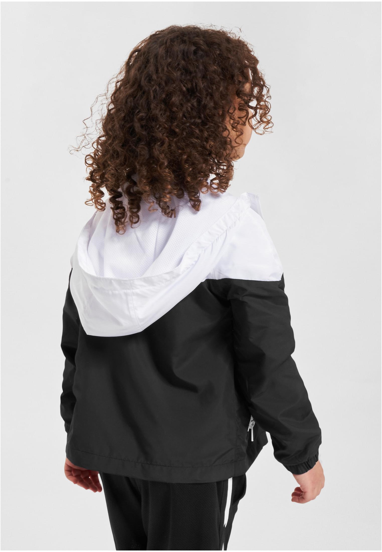 Girls Crinkle Batwing Jacket | black/white