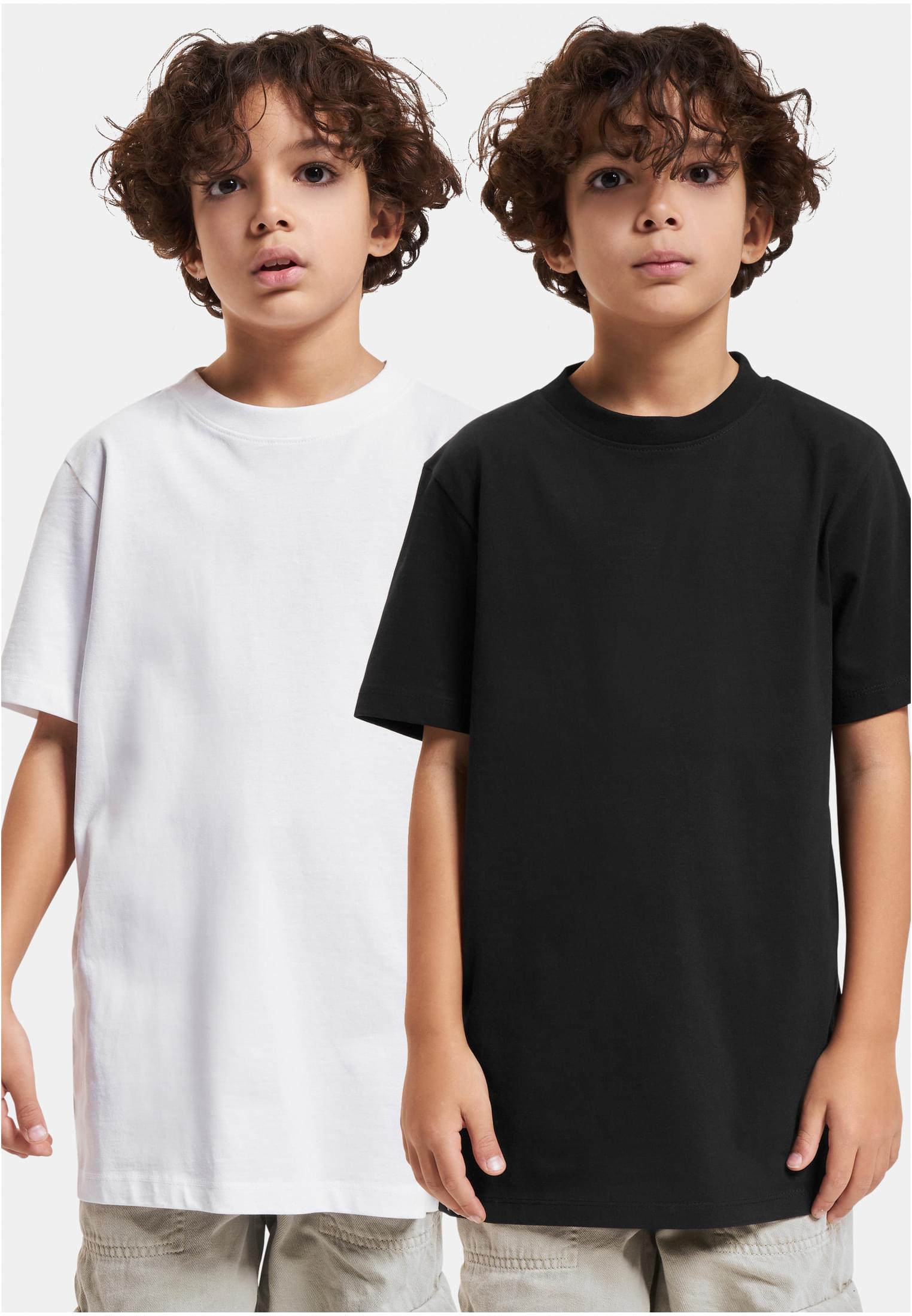 Boys Basic Tee 2-Pack | white/black