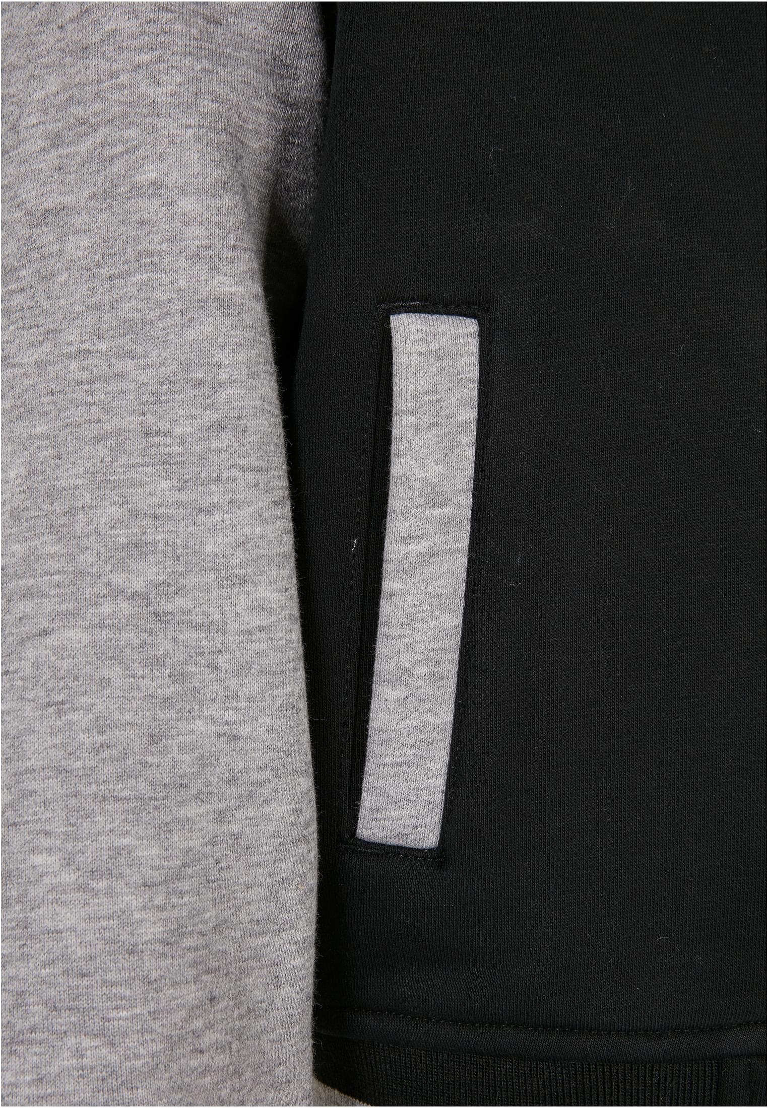 Boys 2-Tone Zip Hoody | black/grey