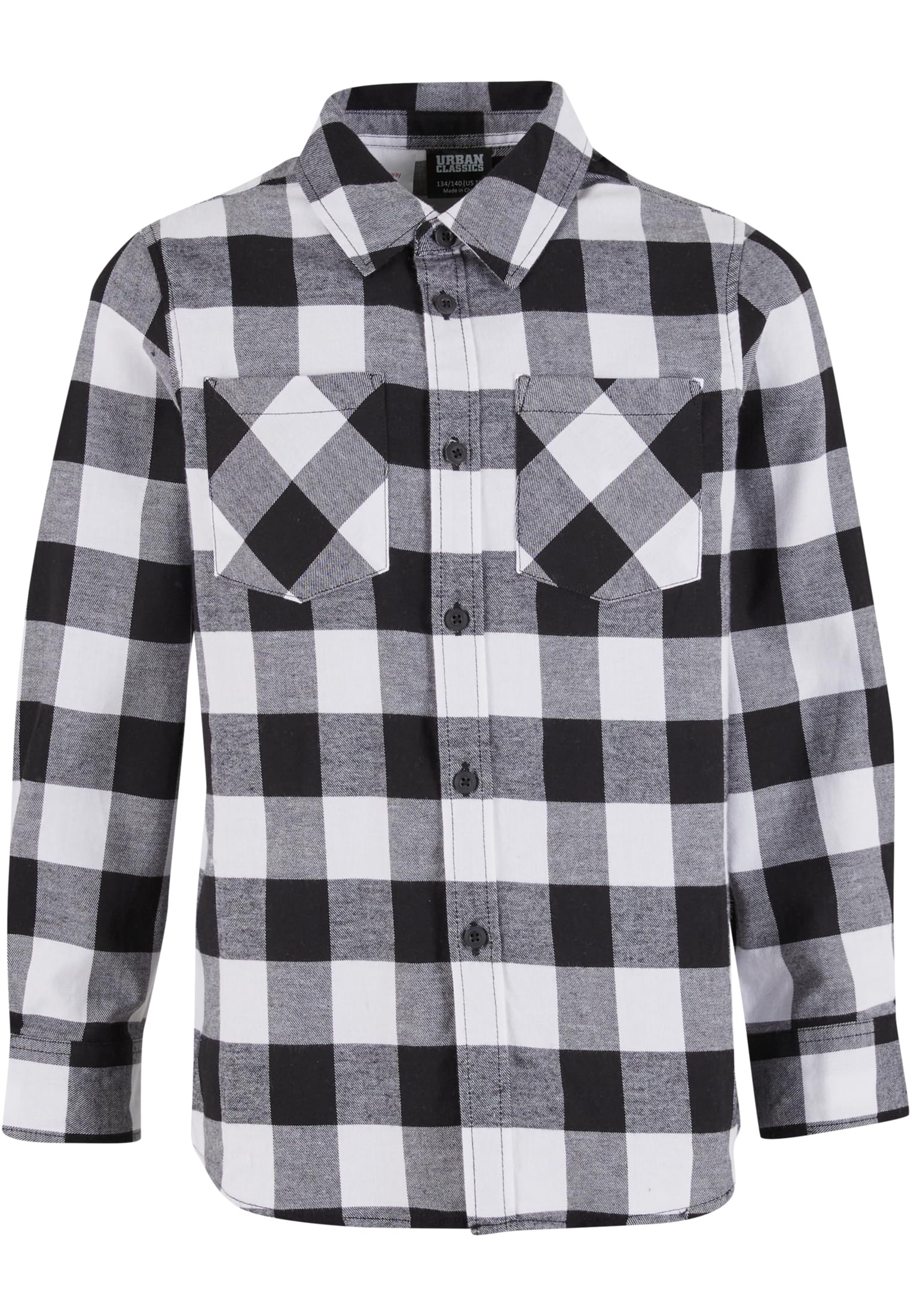 Boys Checked Flanell Shirt | black/white