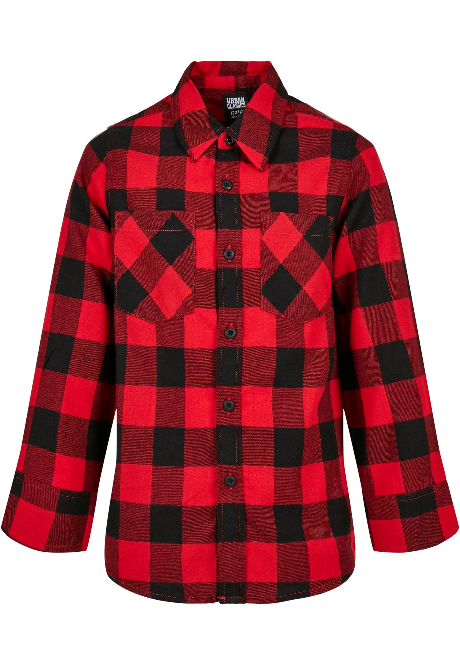 Boys Checked Flanell Shirt | black/red