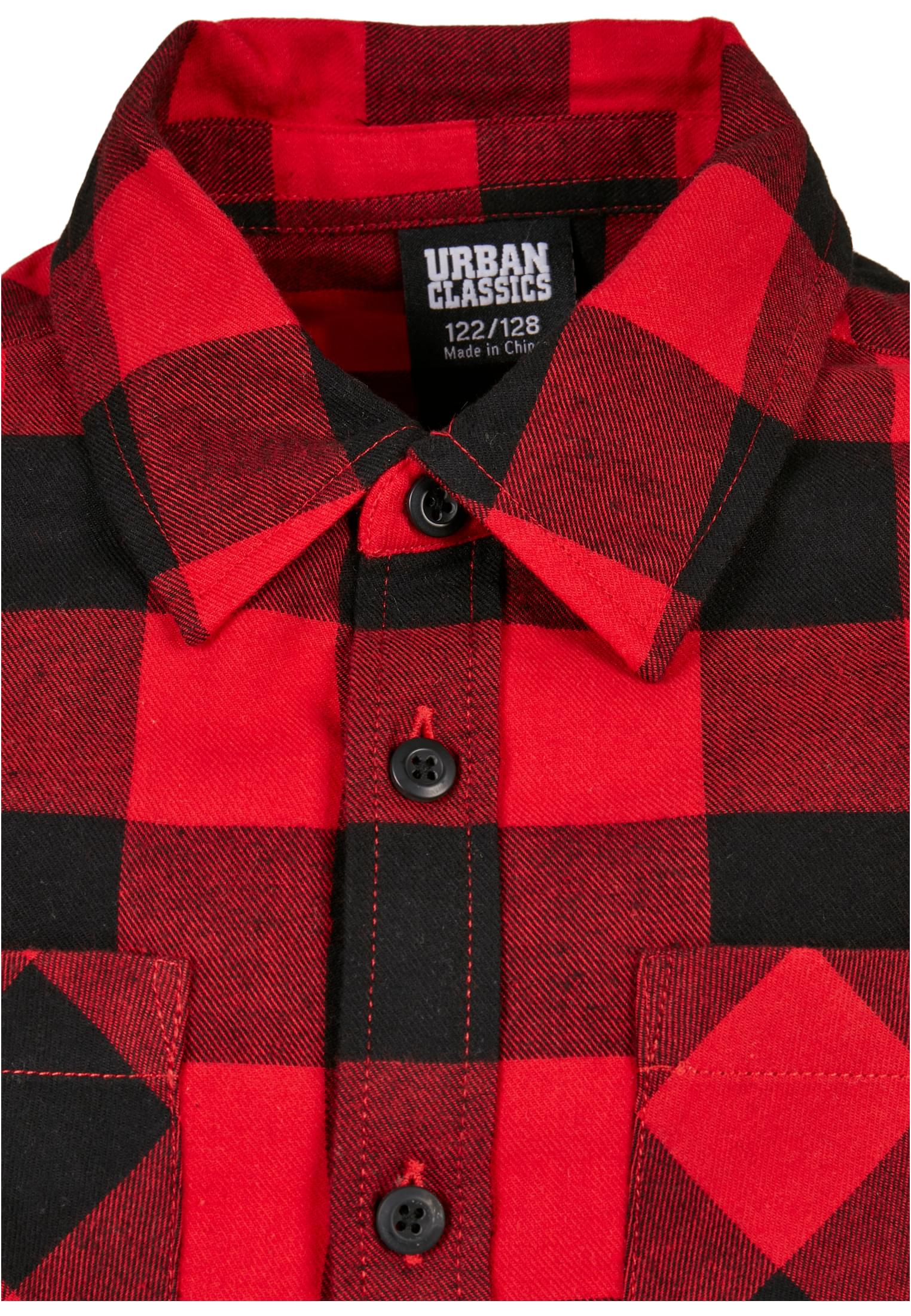 Boys Checked Flanell Shirt | black/red