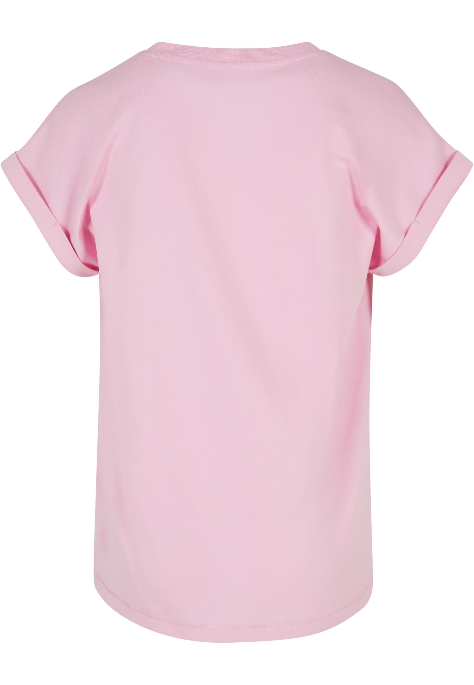 Girls Organic Extended Shoulder Tee 2-Pack | white/girlypink