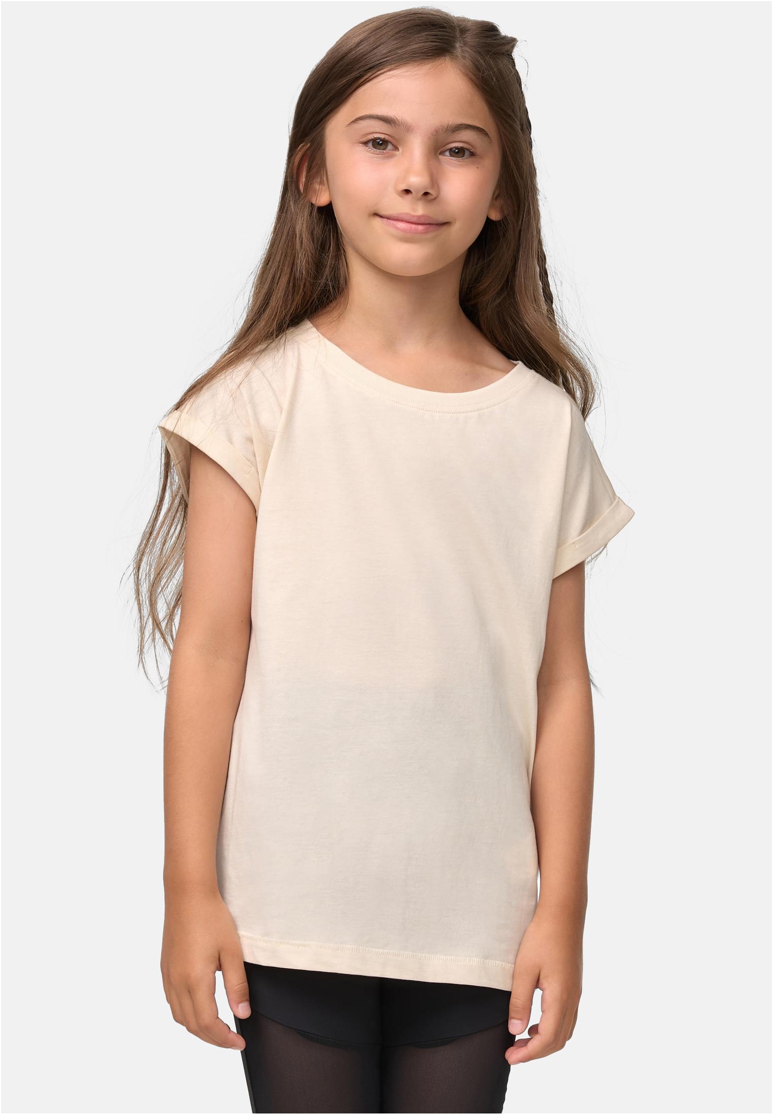 Girls Organic Extended Shoulder Tee | whitesand