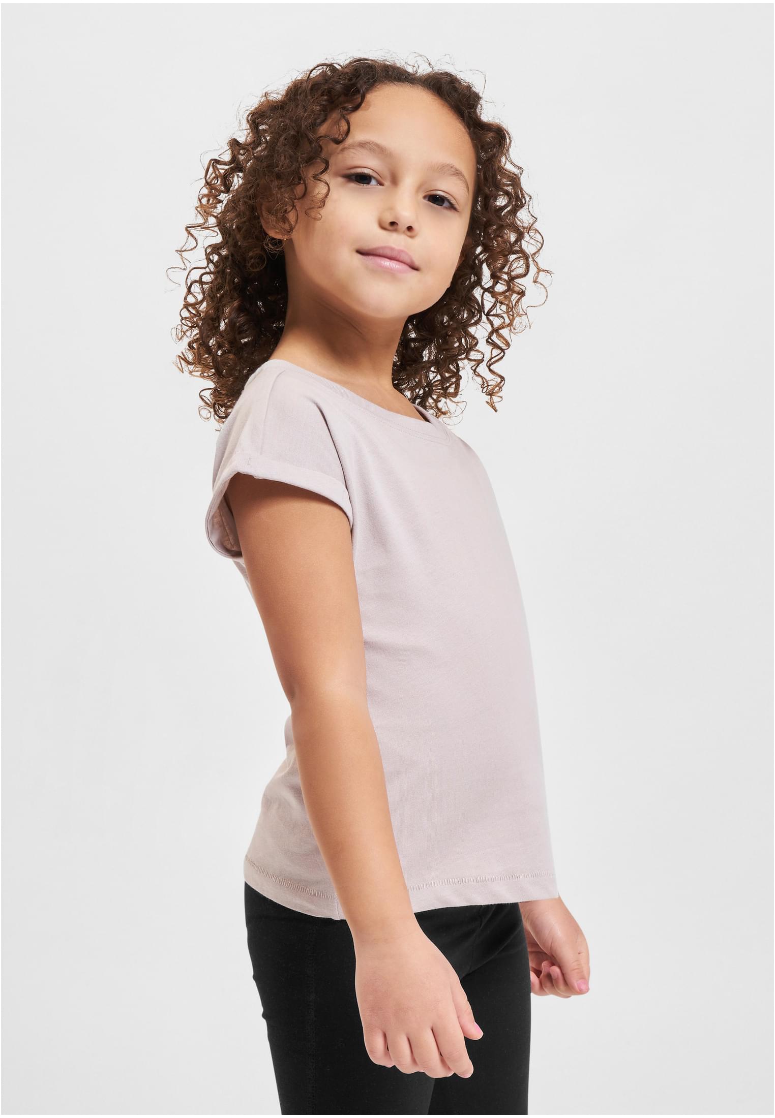 Girls Organic Extended Shoulder Tee | duskrose