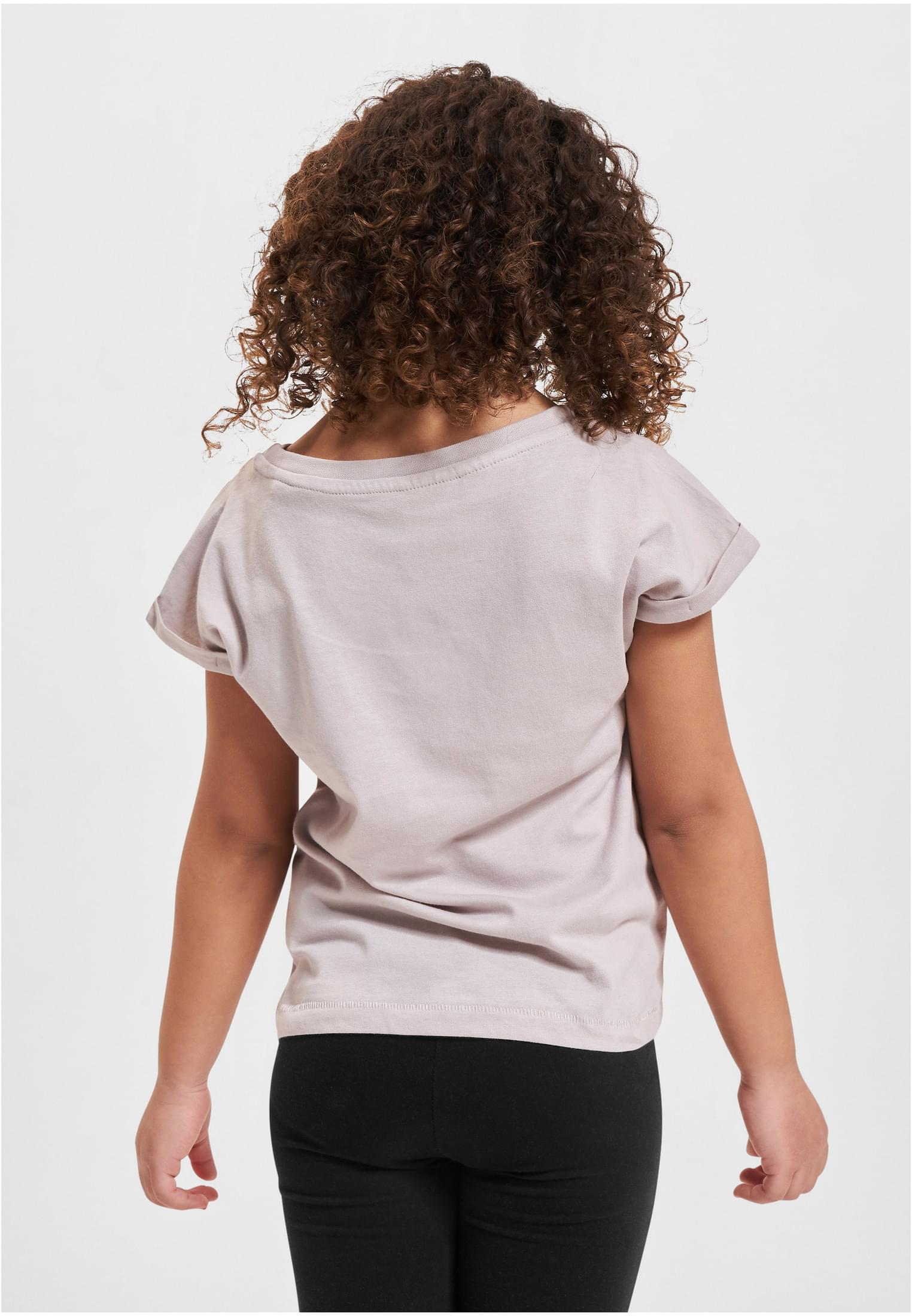 Girls Organic Extended Shoulder Tee | duskrose