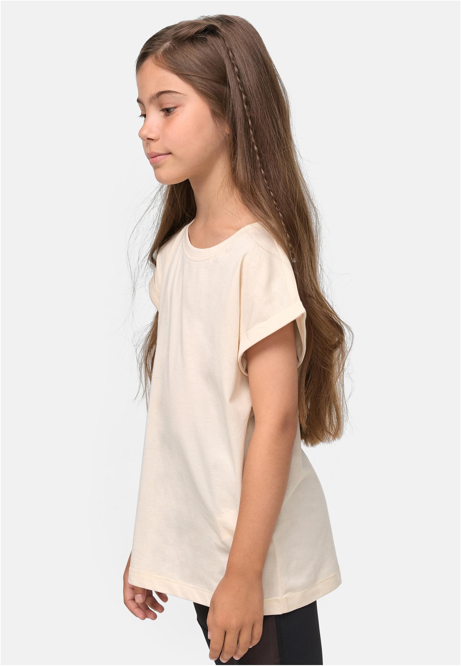 Girls Organic Extended Shoulder Tee | whitesand