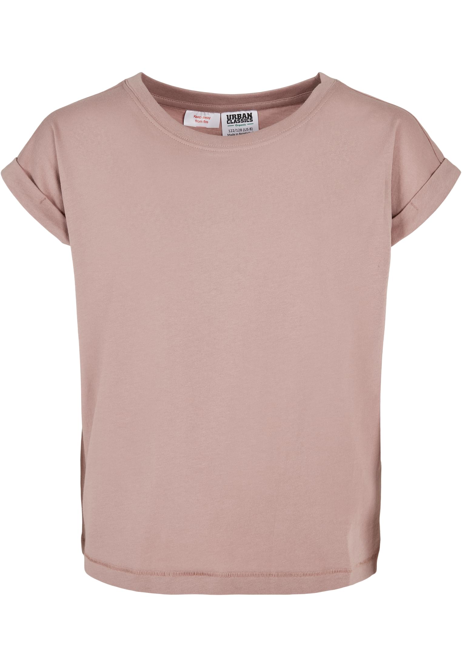 Girls Organic Extended Shoulder Tee | duskrose