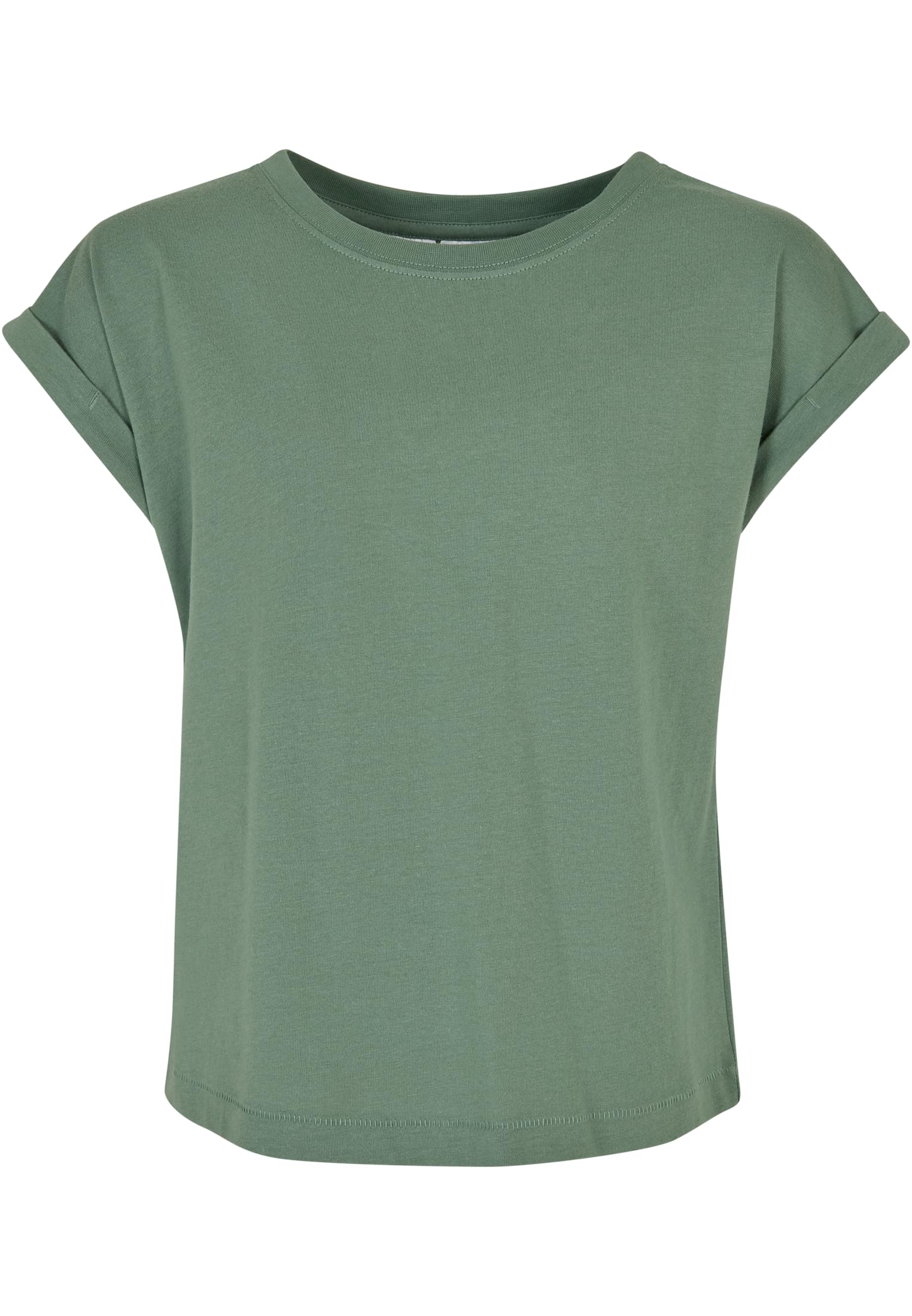 Girls Organic Extended Shoulder Tee | salvia