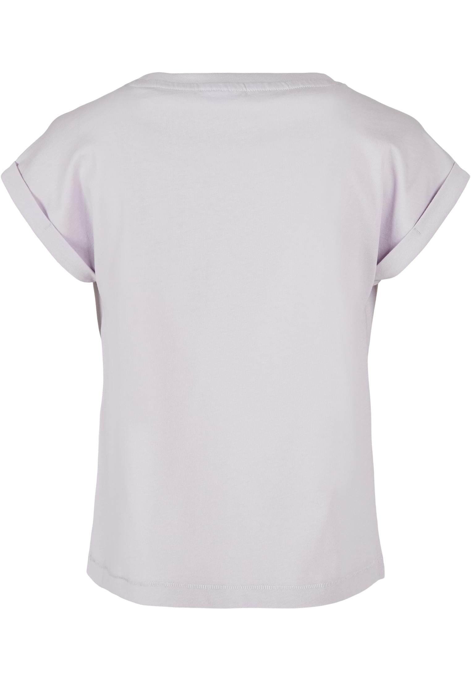 Girls Organic Extended Shoulder Tee | softlilac