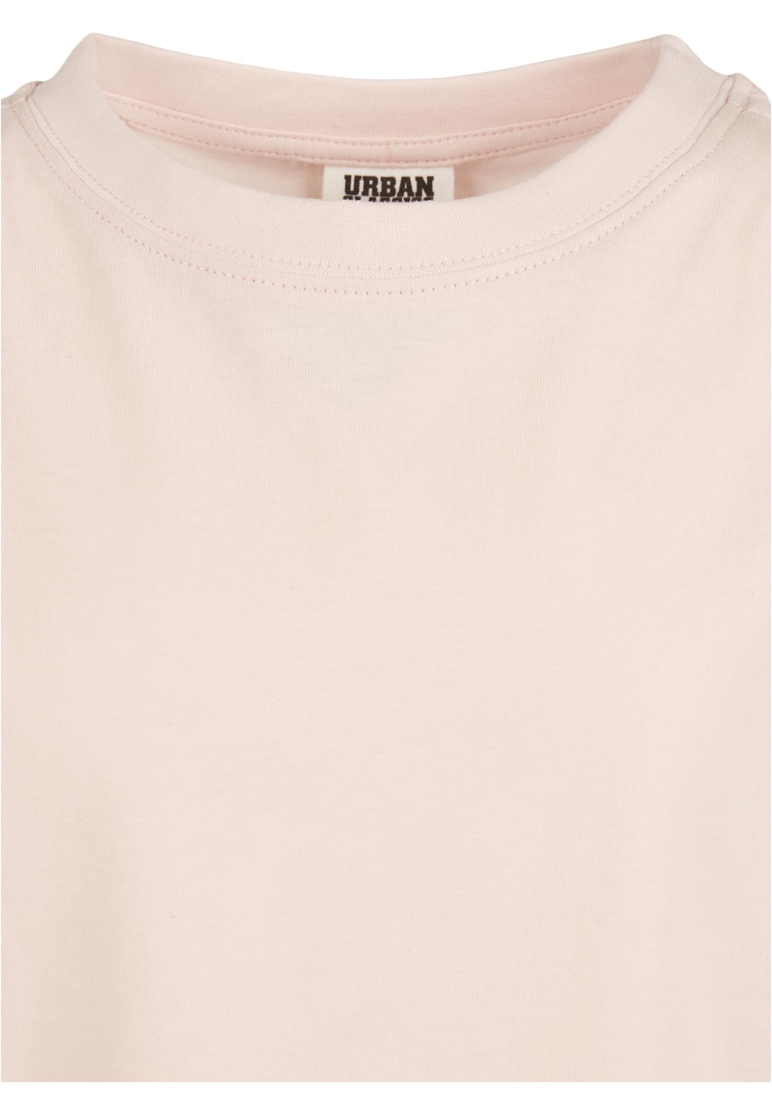 Girls Organic Extended Shoulder Tee | pink