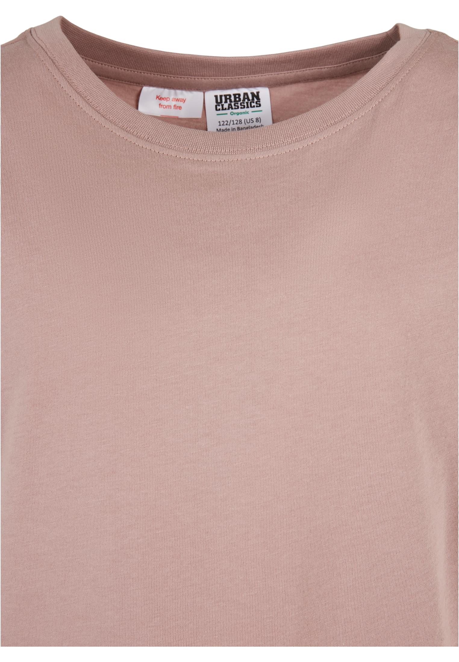 Girls Organic Extended Shoulder Tee | duskrose