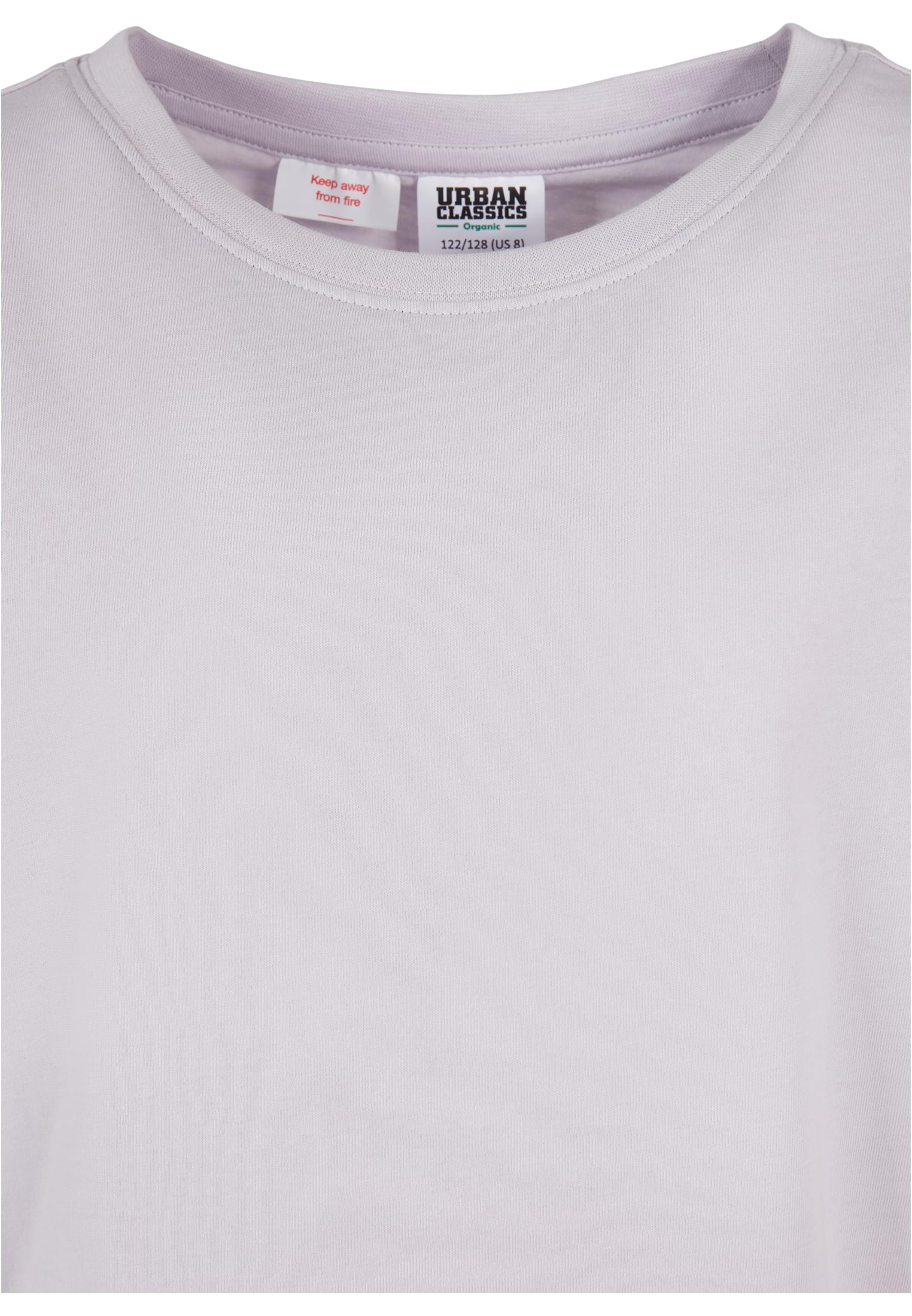 Girls Organic Extended Shoulder Tee | softlilac