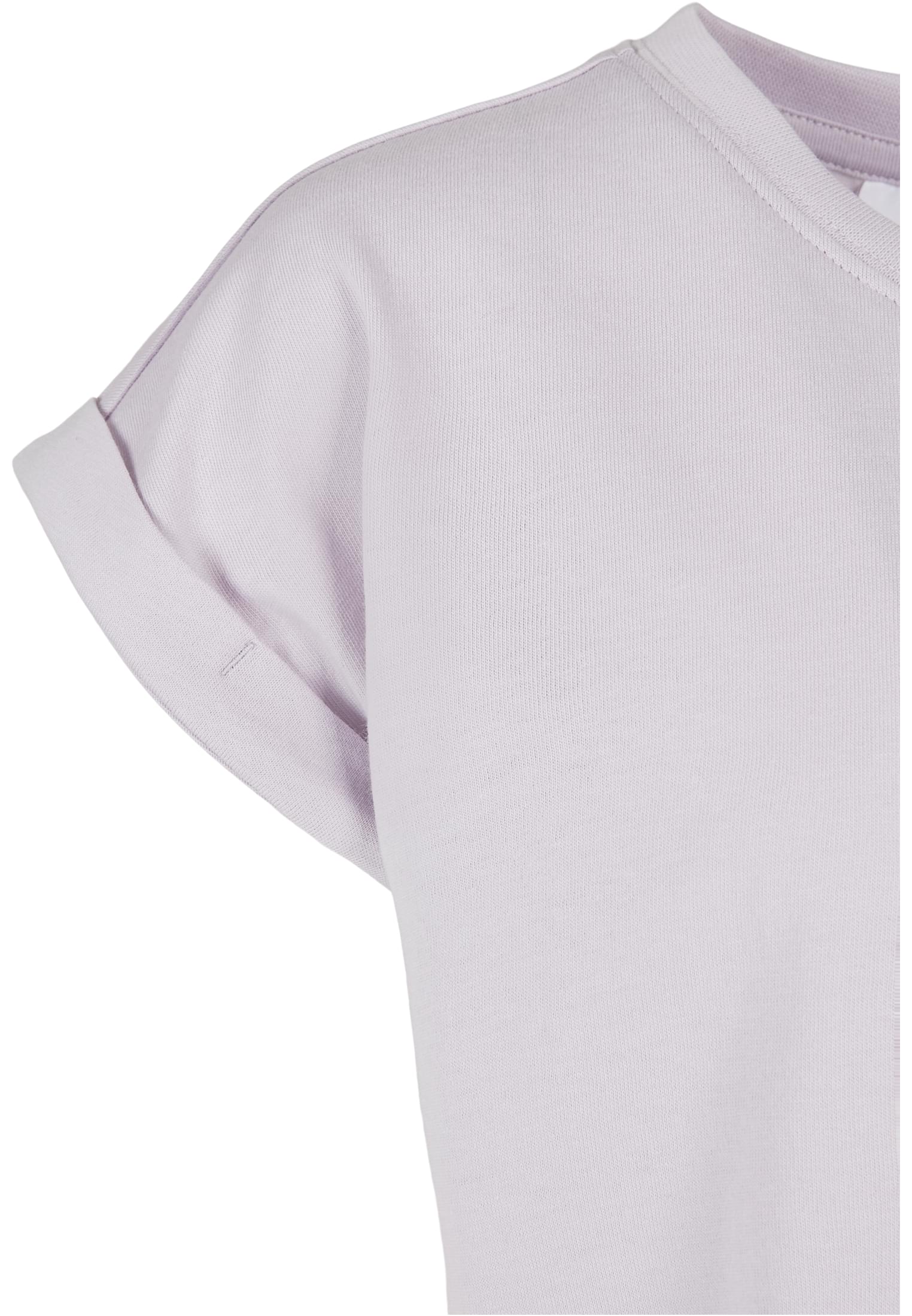 Girls Organic Extended Shoulder Tee | softlilac