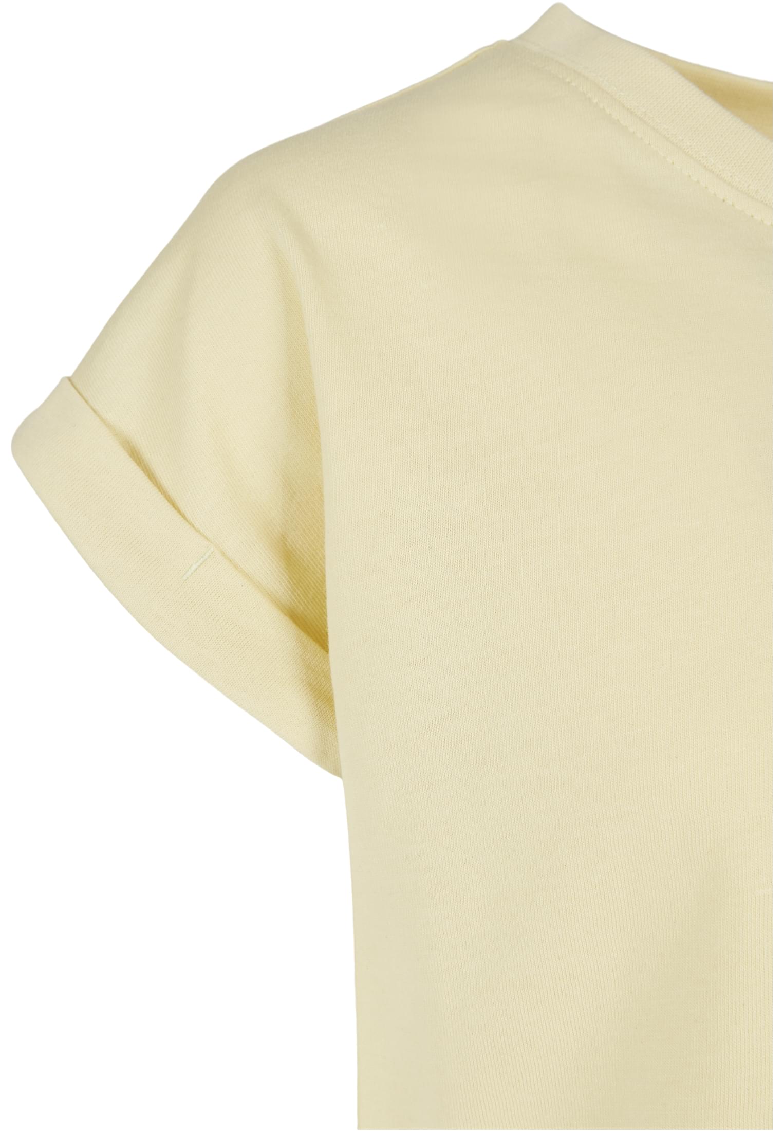 Girls Organic Extended Shoulder Tee | softyellow