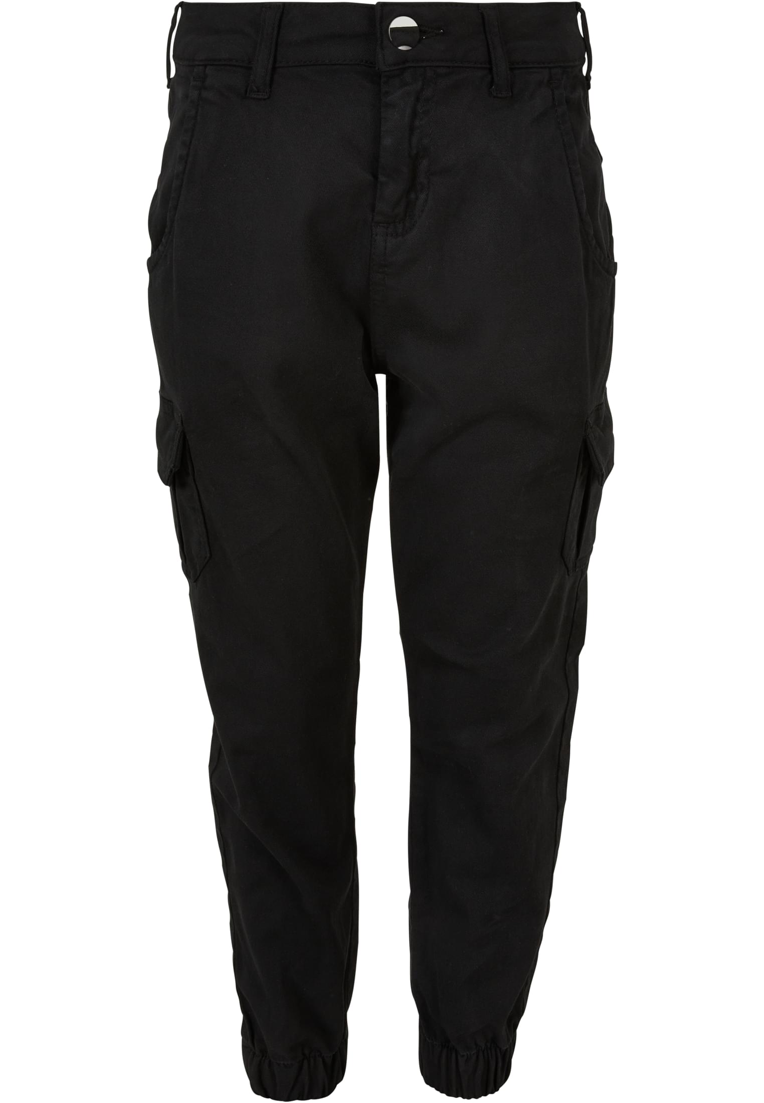 Girls High Waist Cargo Pants | black