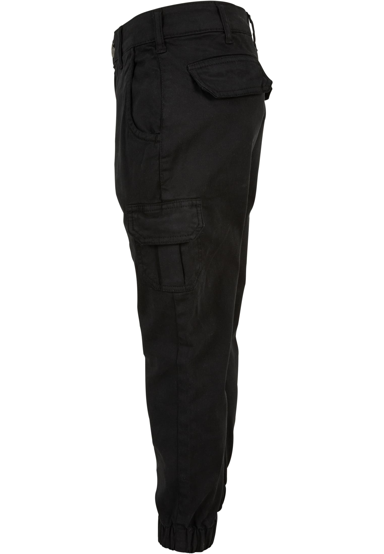 Girls High Waist Cargo Pants | black