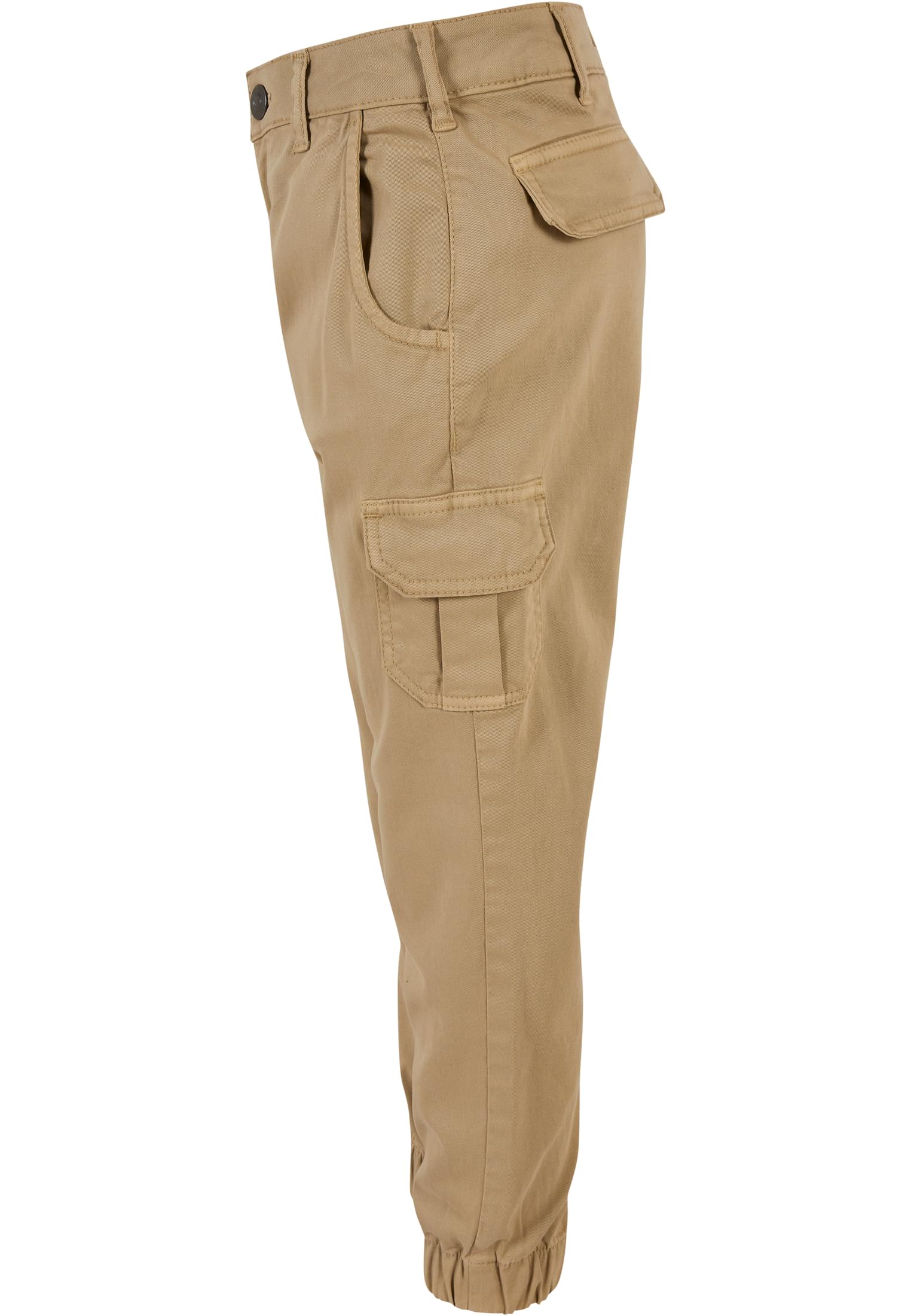 Girls High Waist Cargo Pants | unionbeige