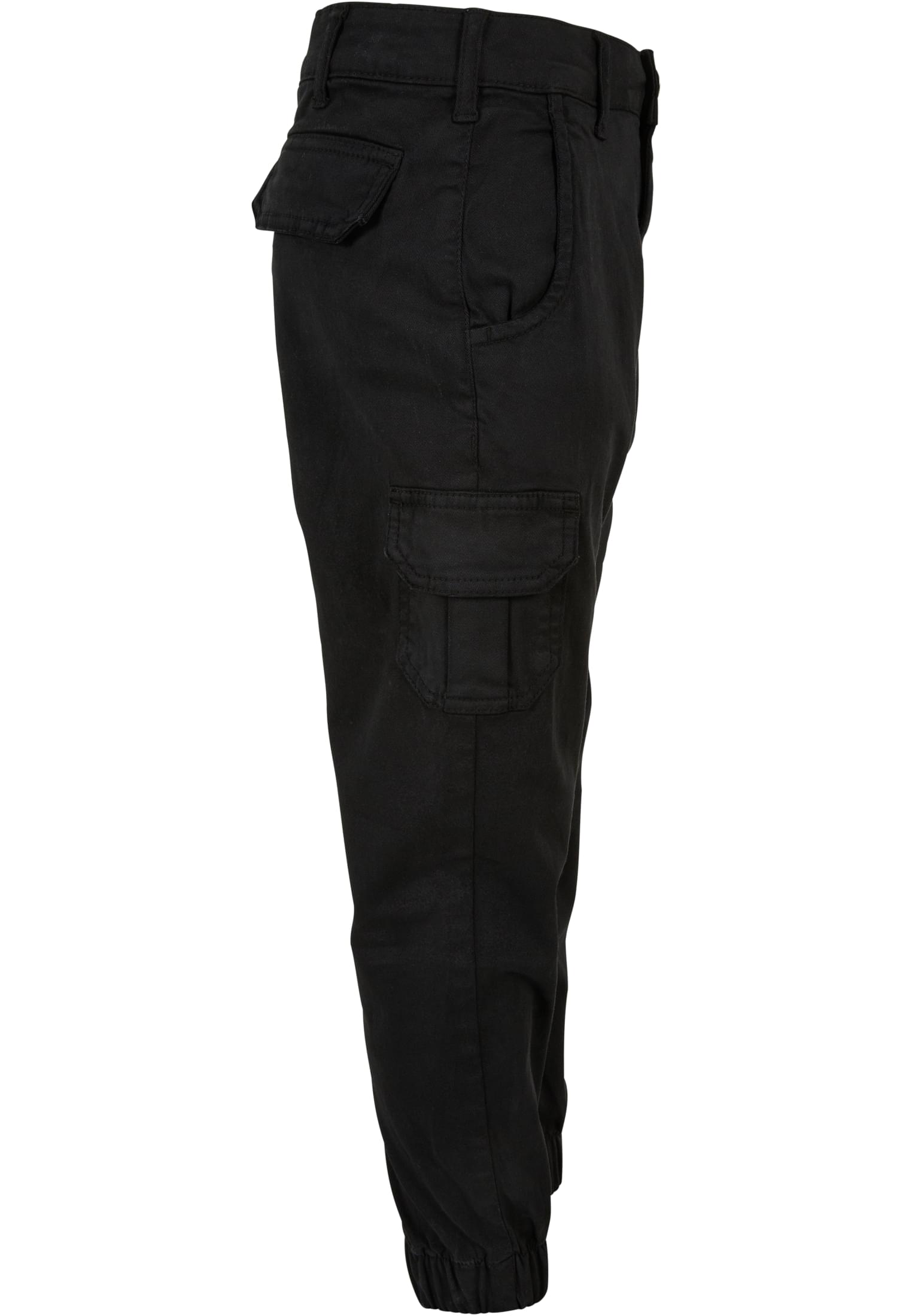 Girls High Waist Cargo Pants | black