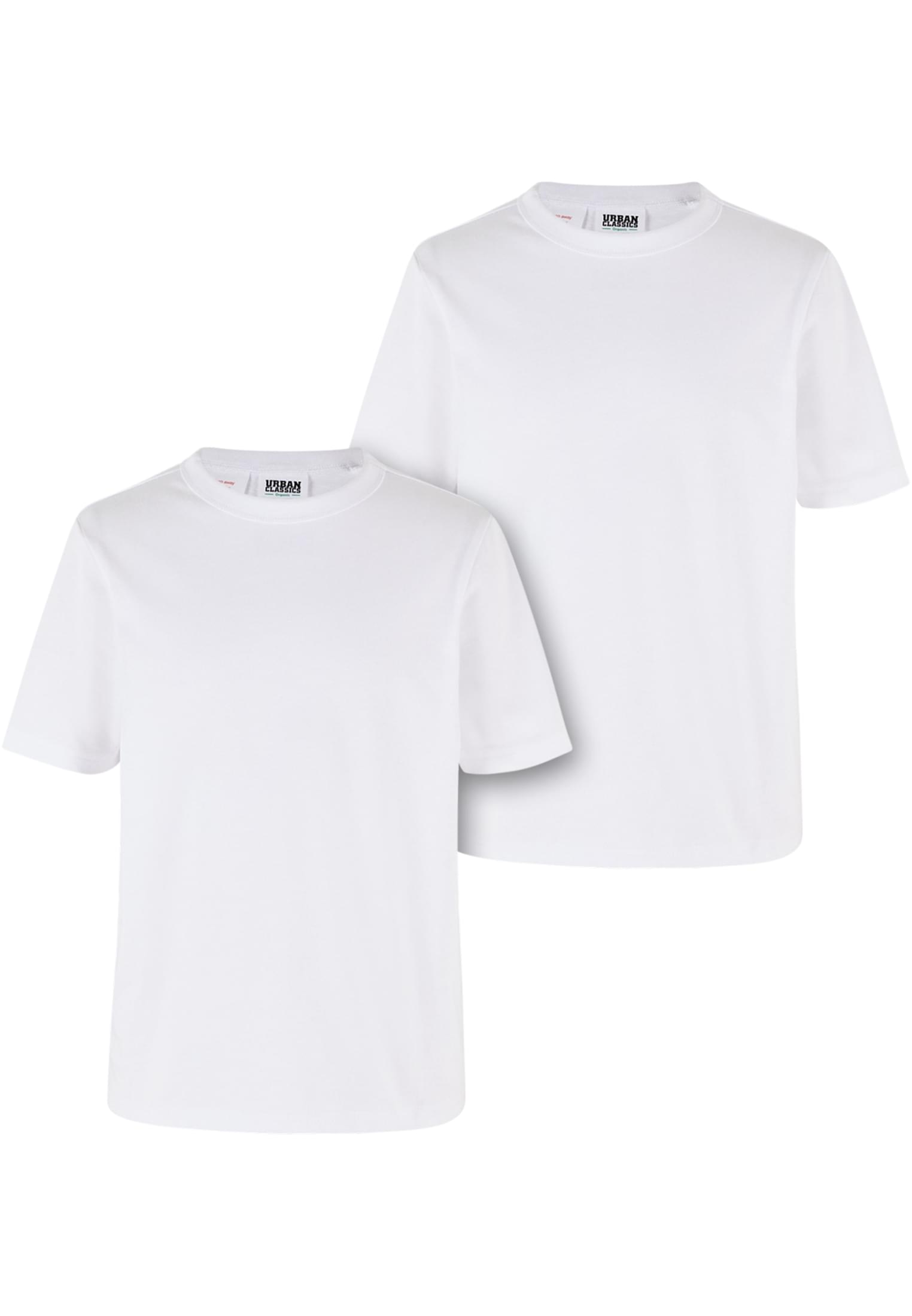 Boys Organic Basic Tee 2-Pack | white+white