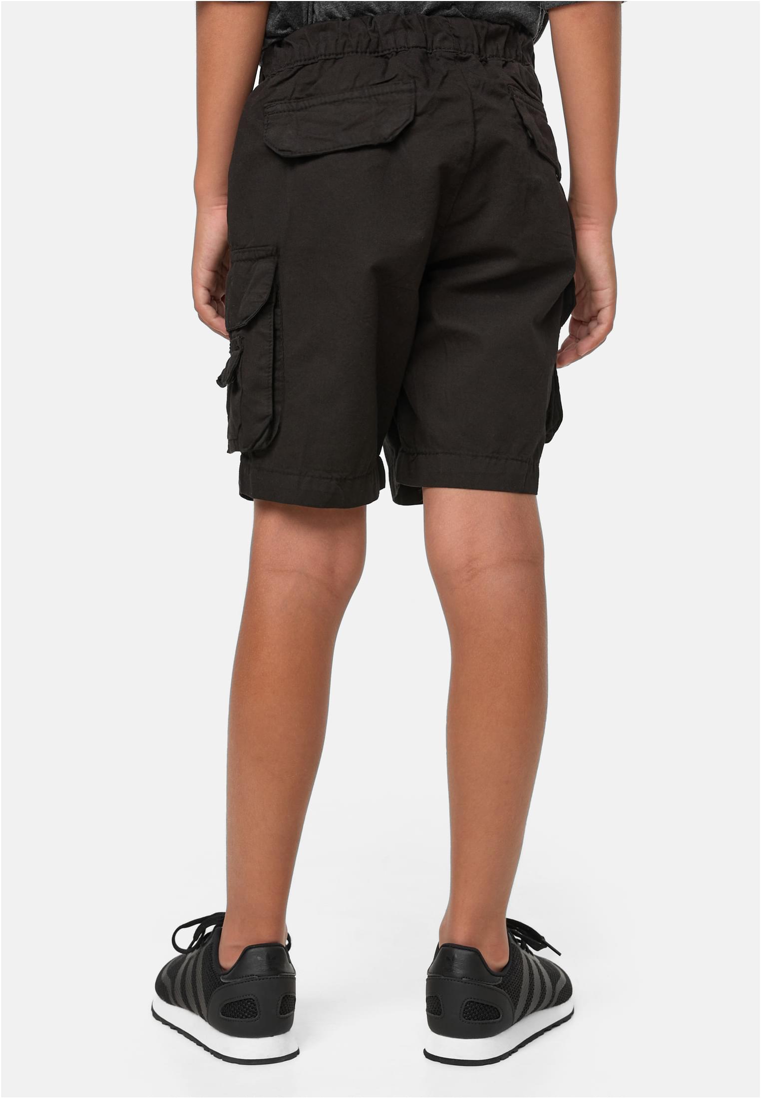 Boys Double Pocket Cargo Shorts | black