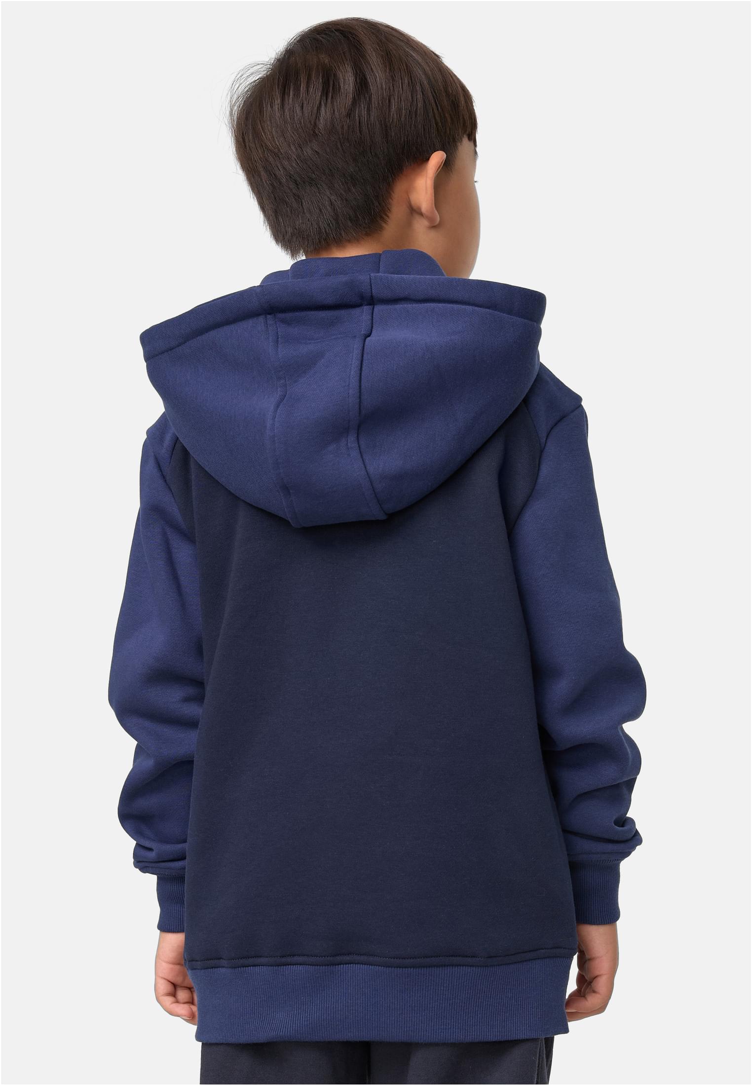 Boys 2-Tone Fake Raglan Hoody | midnightnavy/darkblue