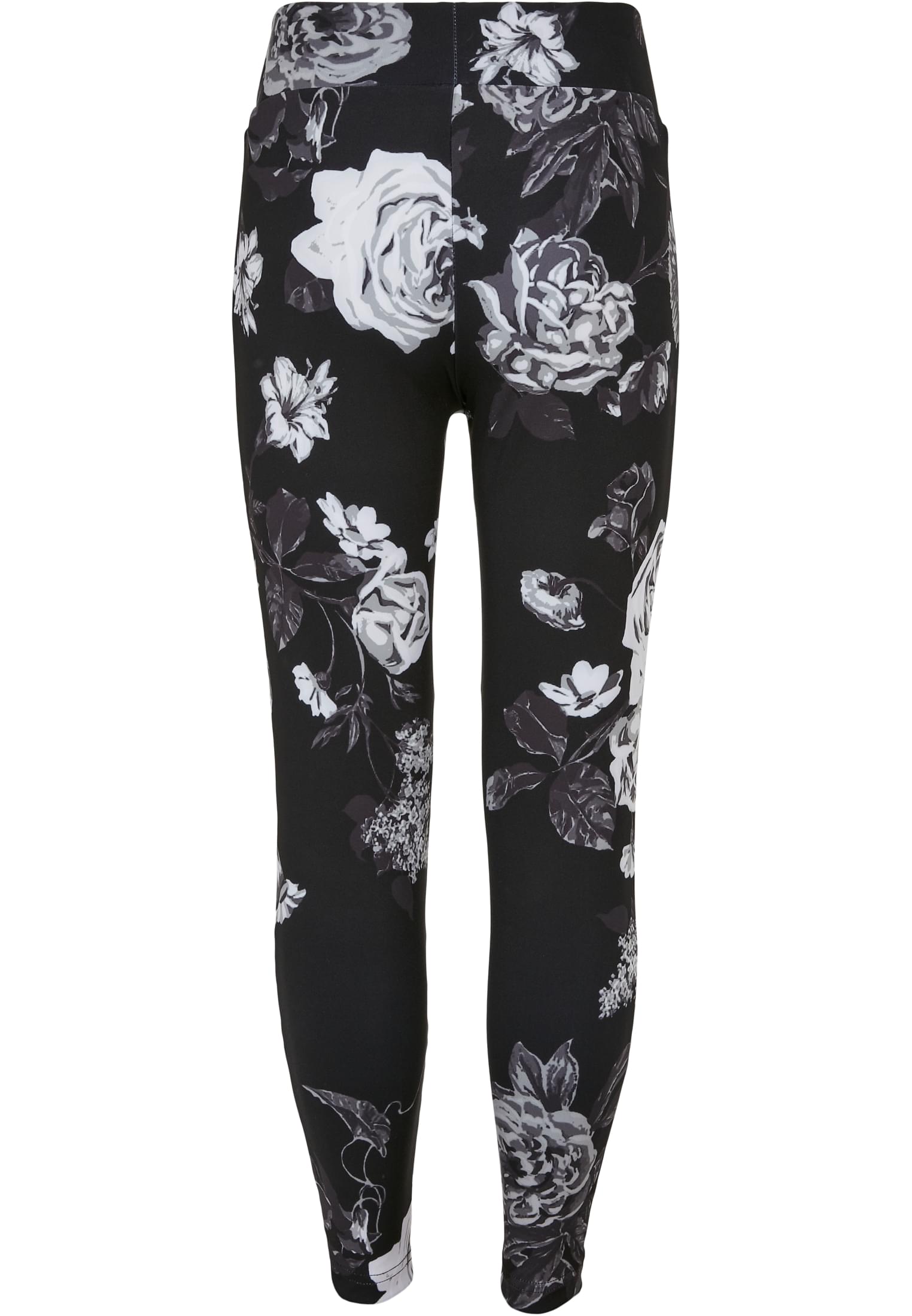 Girls Tech Mesh AOP Leggings | dark flower aop