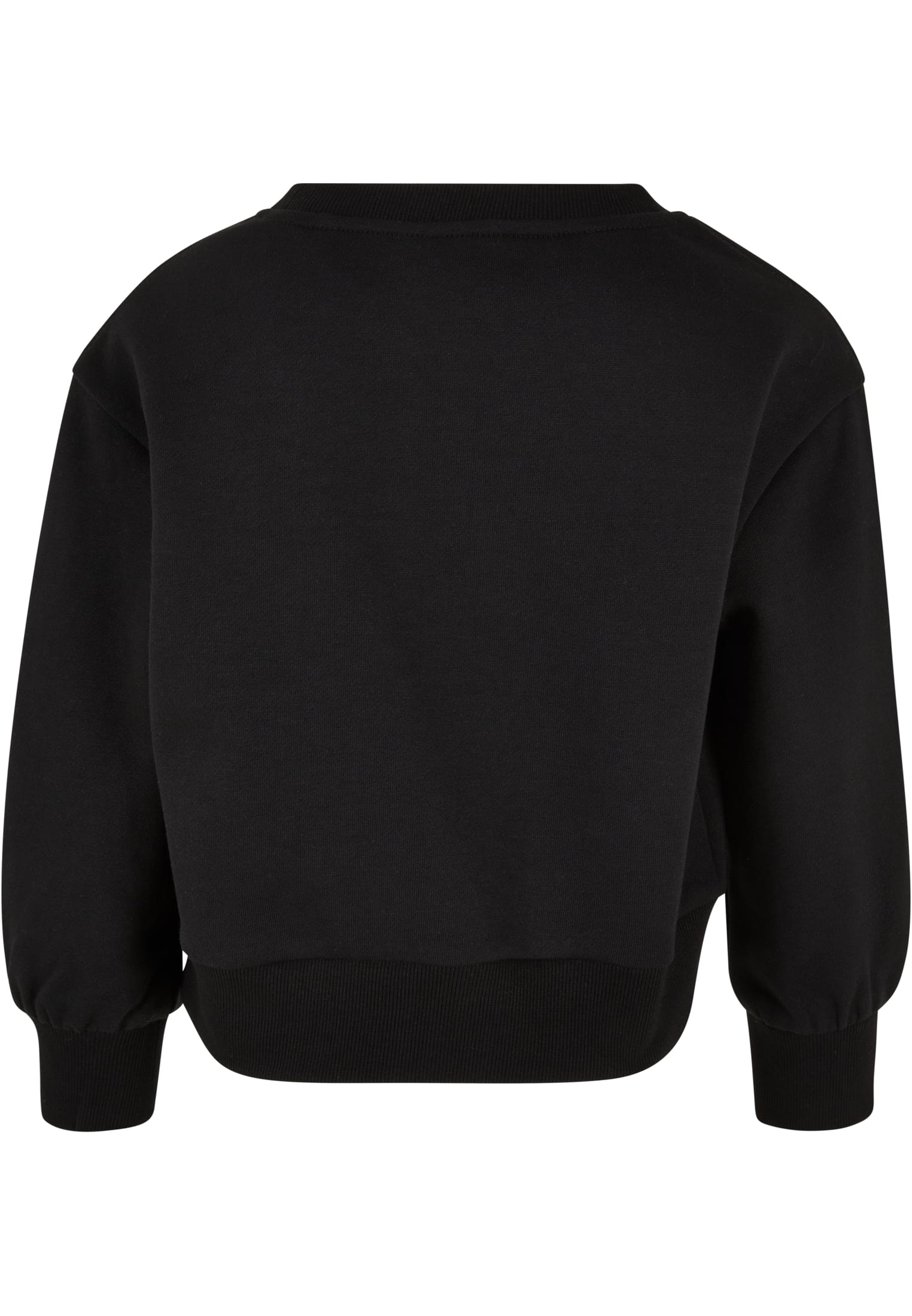 Girls Oversized Crewneck | black