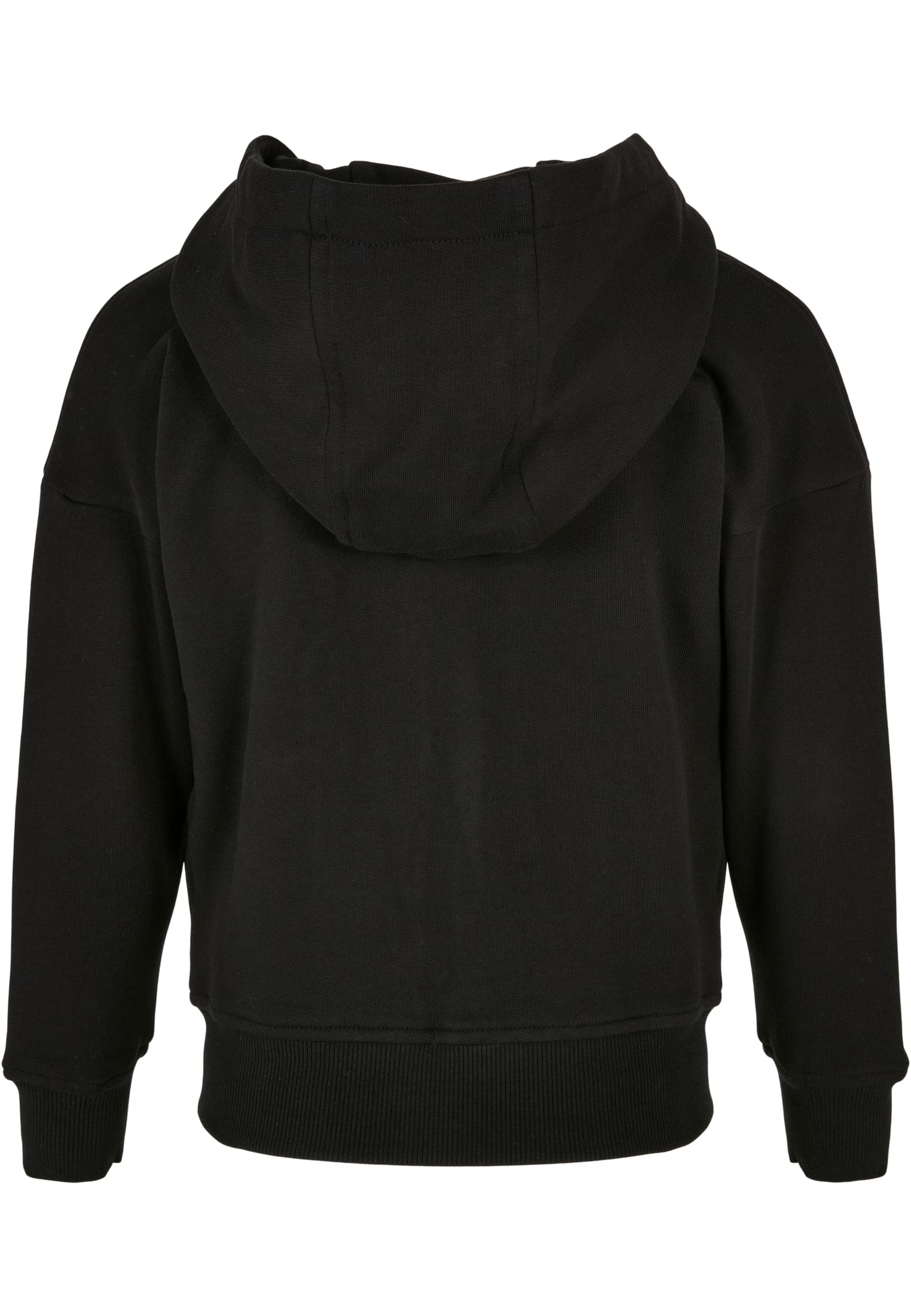 Girls Organic Terry Zip Hoody | black