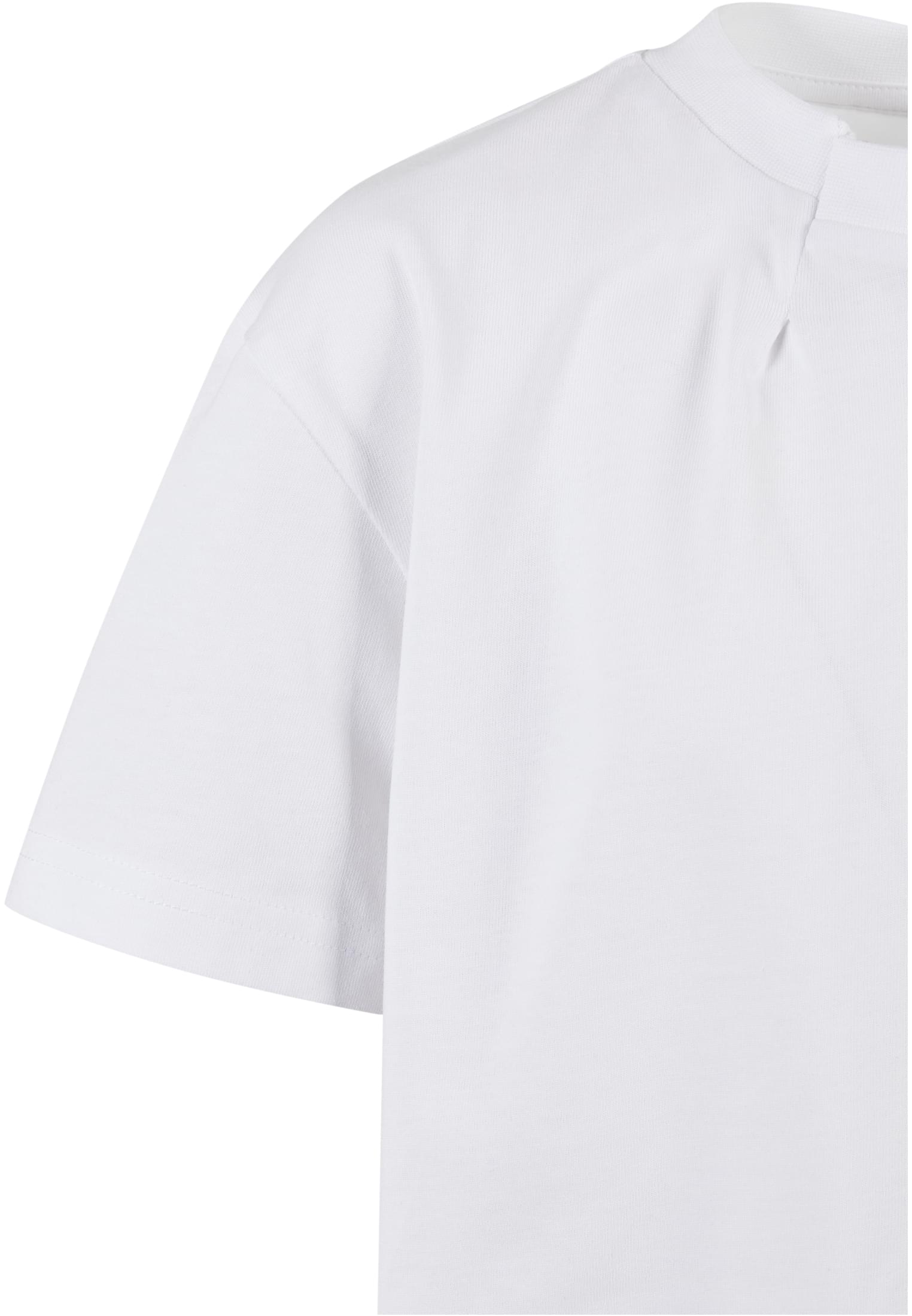 Girls Organic Oversized Pleat Tee | white