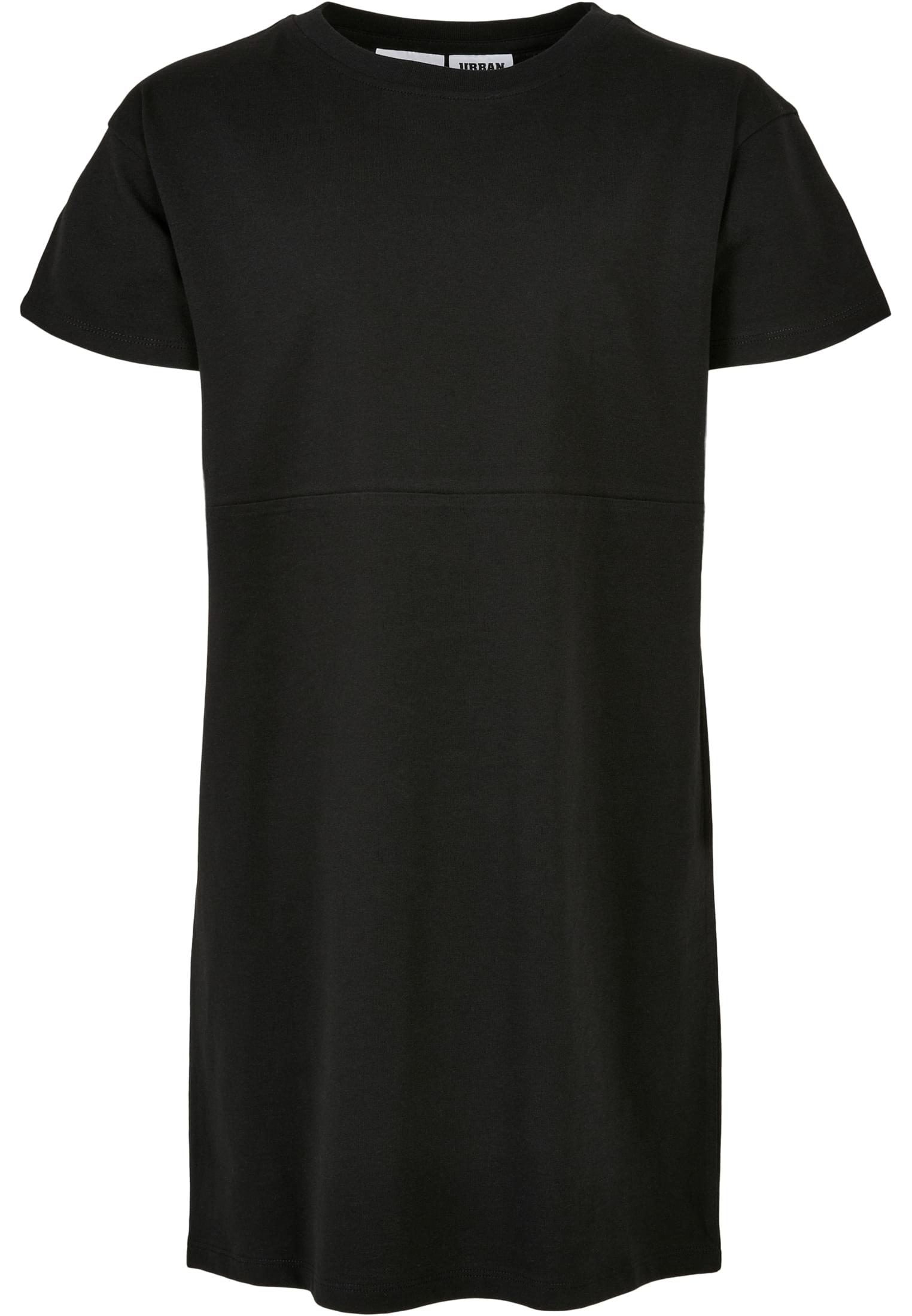 Girls Organic Oversized Tee Dress | black