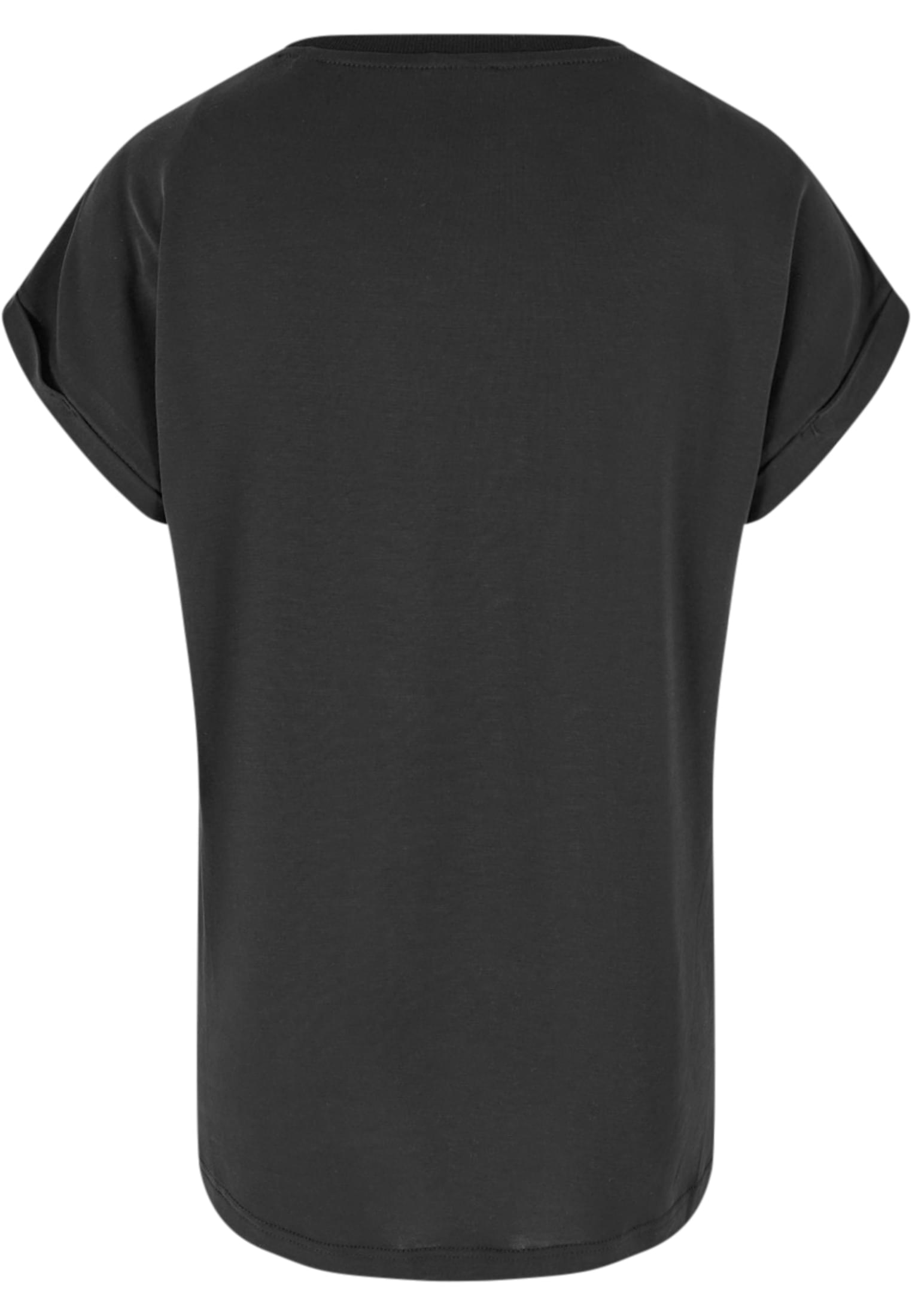 Girls Modal Extended Shoulder Tee | black