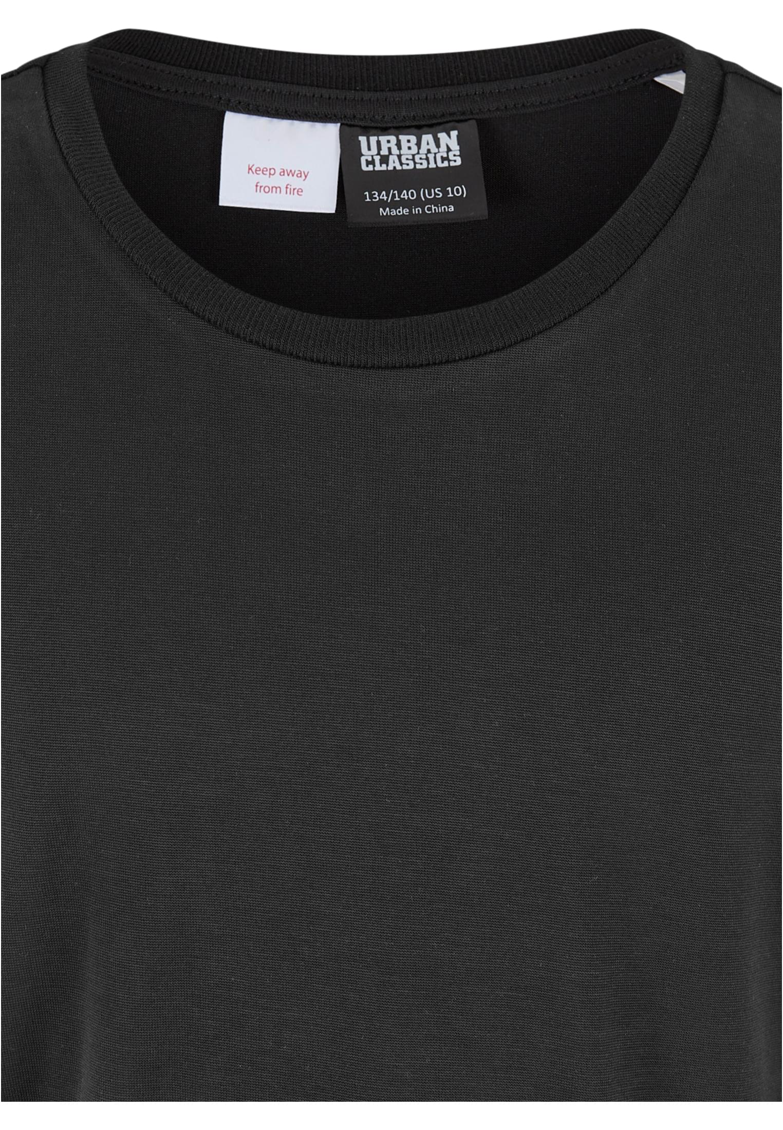 Girls Modal Extended Shoulder Tee | black