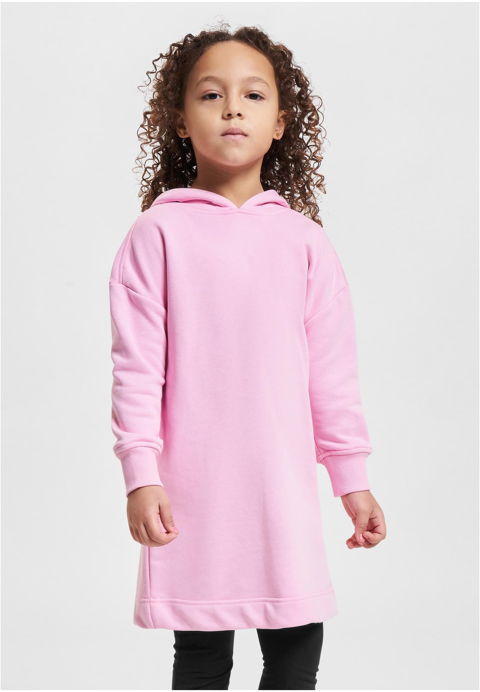 Girls Oversized Terry Hoody Dress | girlypink