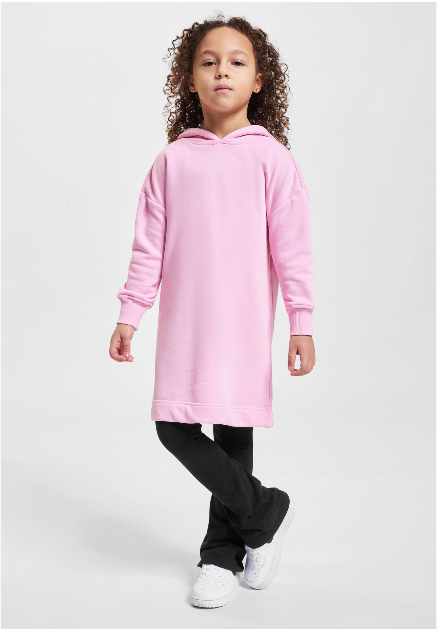 Girls Oversized Terry Hoody Dress | girlypink