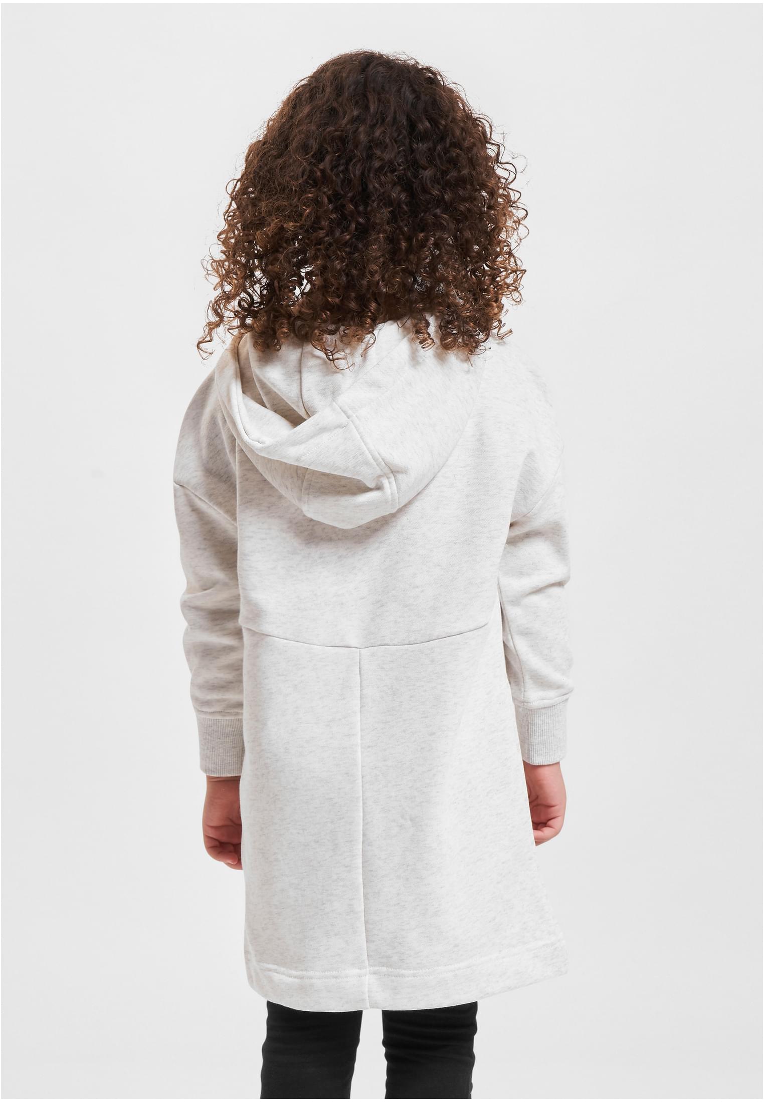 Girls Oversized Terry Hoody Dress | lightgrey