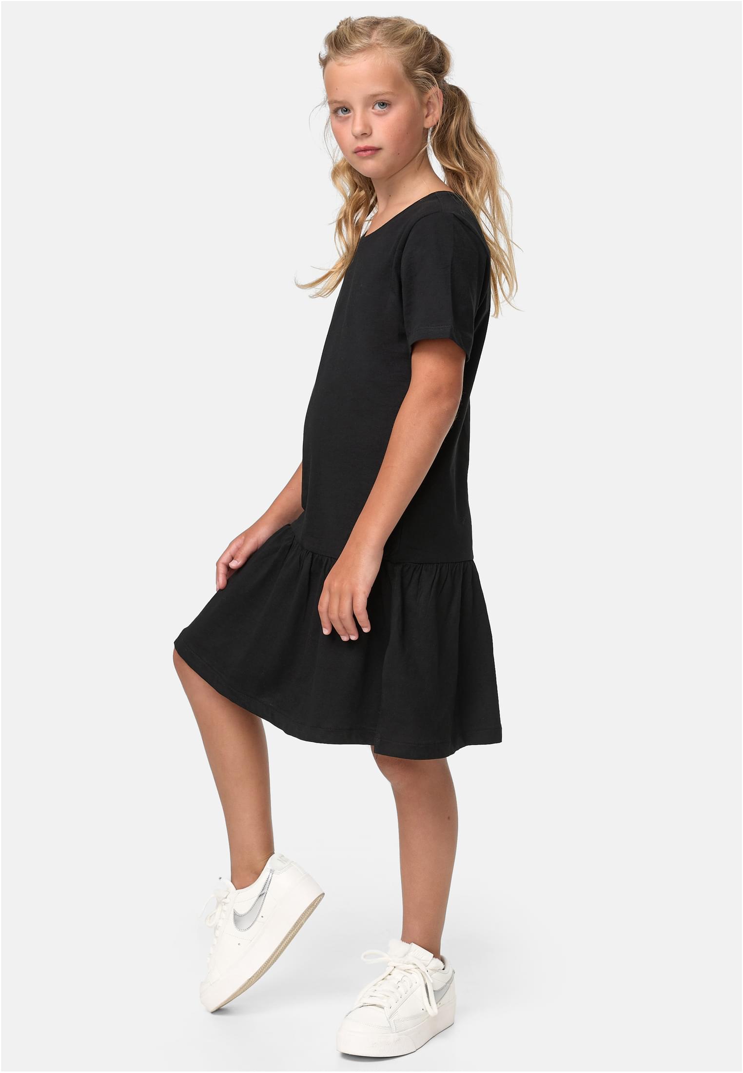 Girls Valance Tee Dress | black